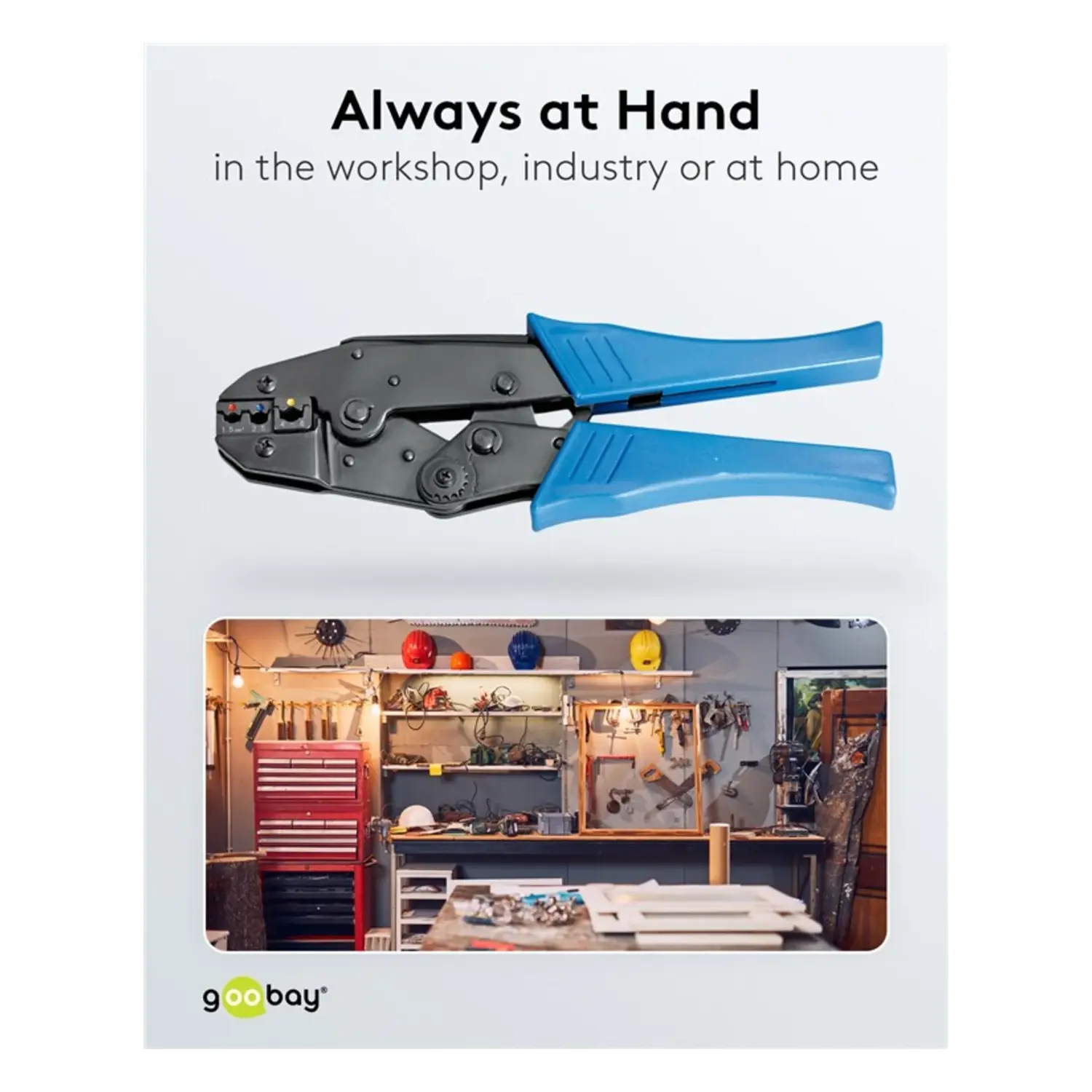 immagine Pinza Crimpatrice Capicorda Isolati 0.25-6mm Cricchetto Metallo Fixpoint