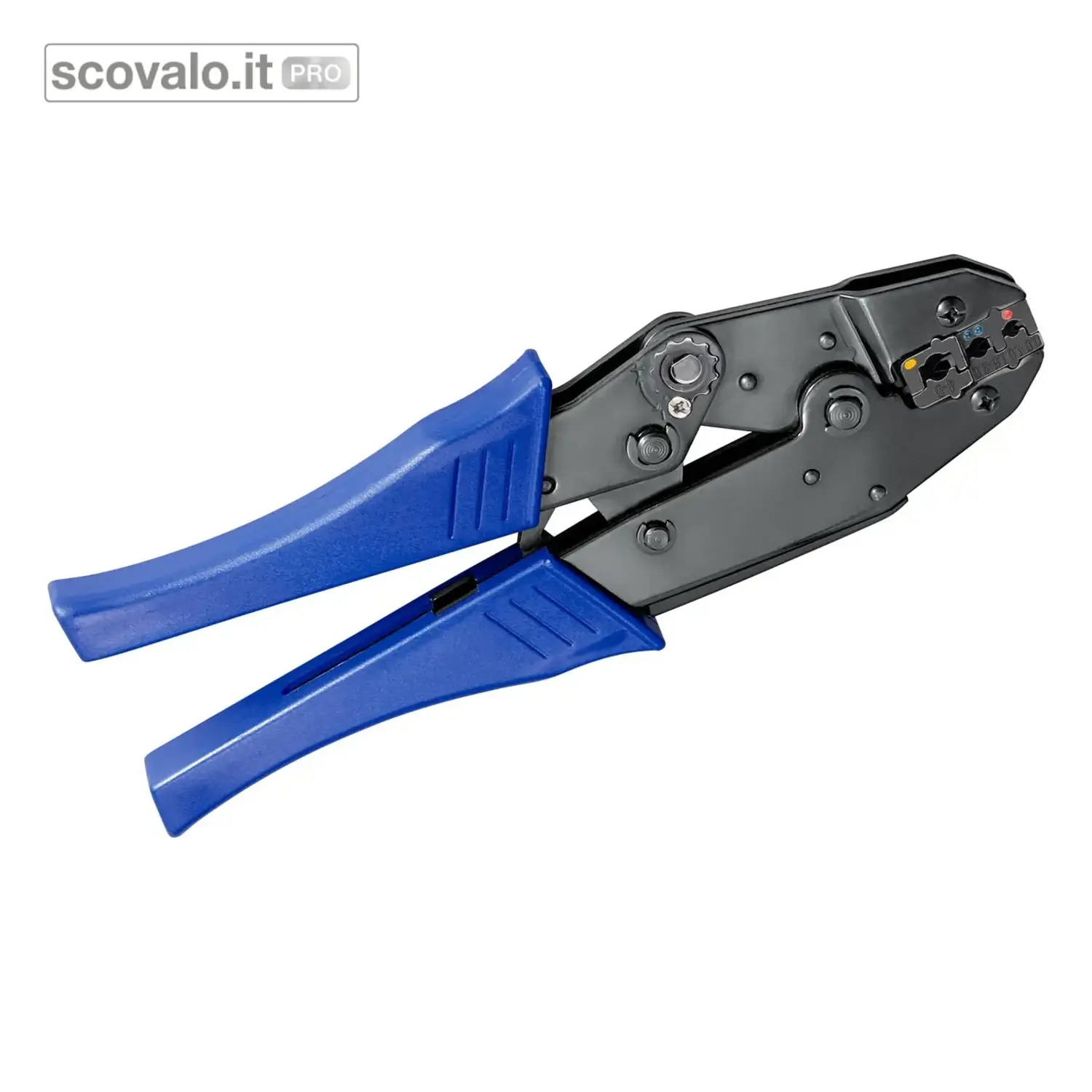 immagine del prodotto Pinza Crimpatrice Capicorda Isolati 0.25-6mm Cricchetto Metallo Fixpoint
