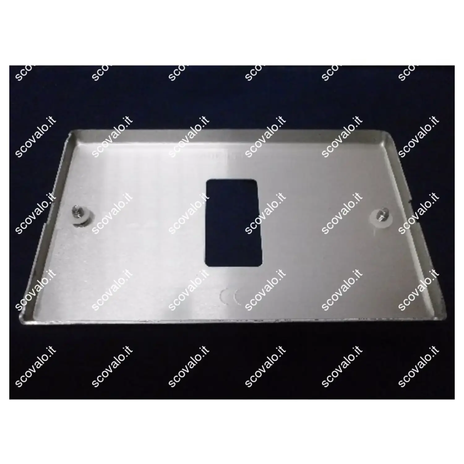 immagine placca alluminio compatibile bticino magic copri interruttore paglierino 1 foro