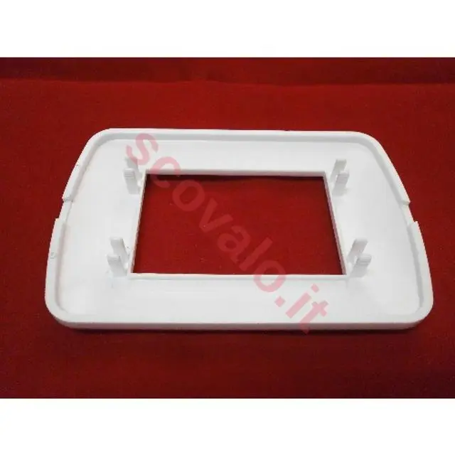 immagine placca abs compatibile bticino livinglight bianco 3 fori zip 4100