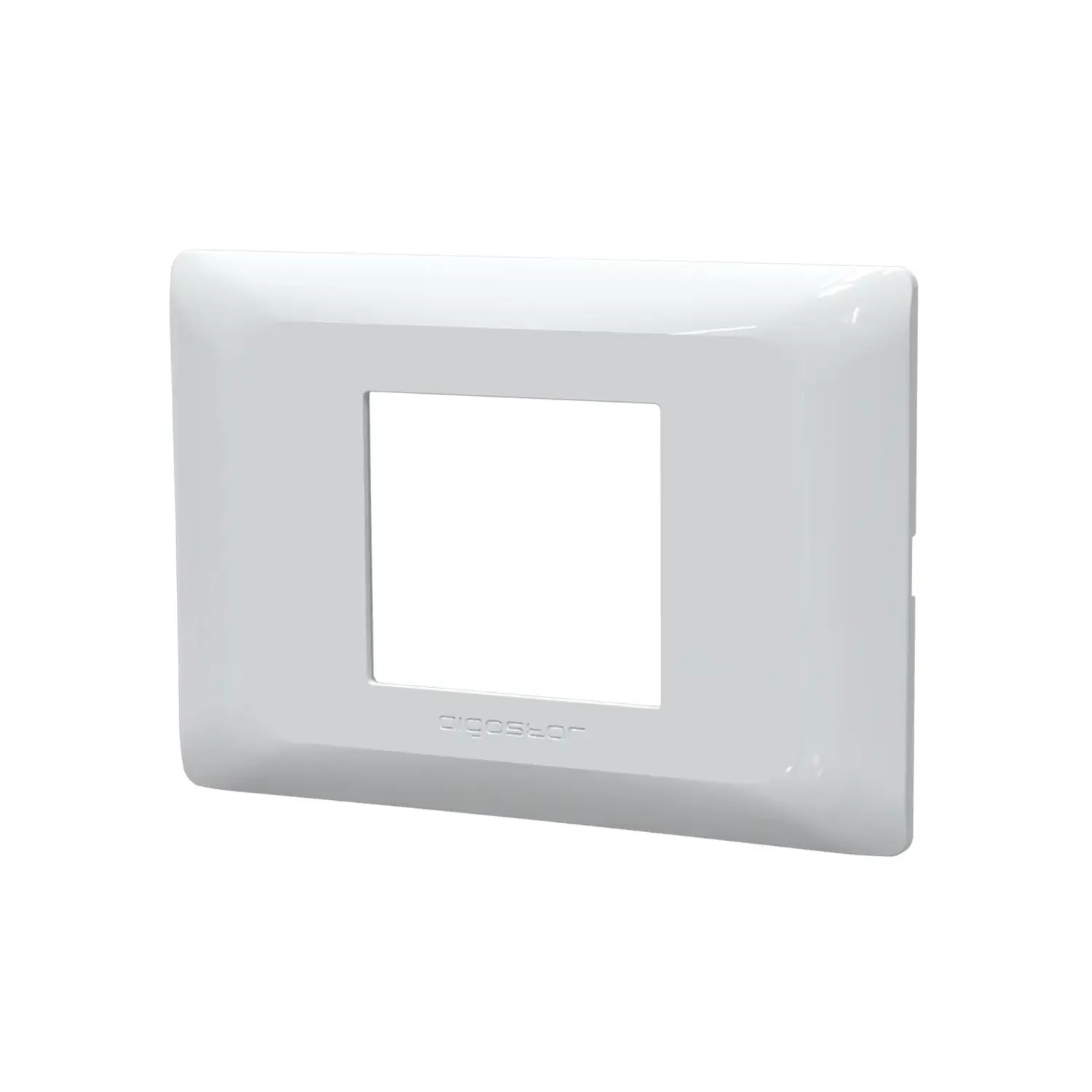 immagine placca compatibile bticino matix colore bianco 2 fori lungo