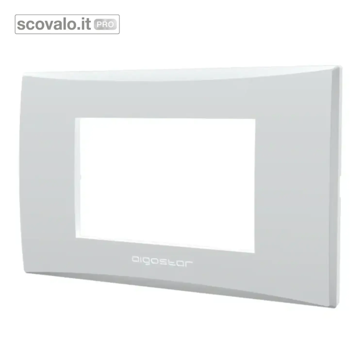 immagine del prodotto Placca Compatibile Vimar Plana Bianco 3 Fori Aigostar - Struttura Plastica