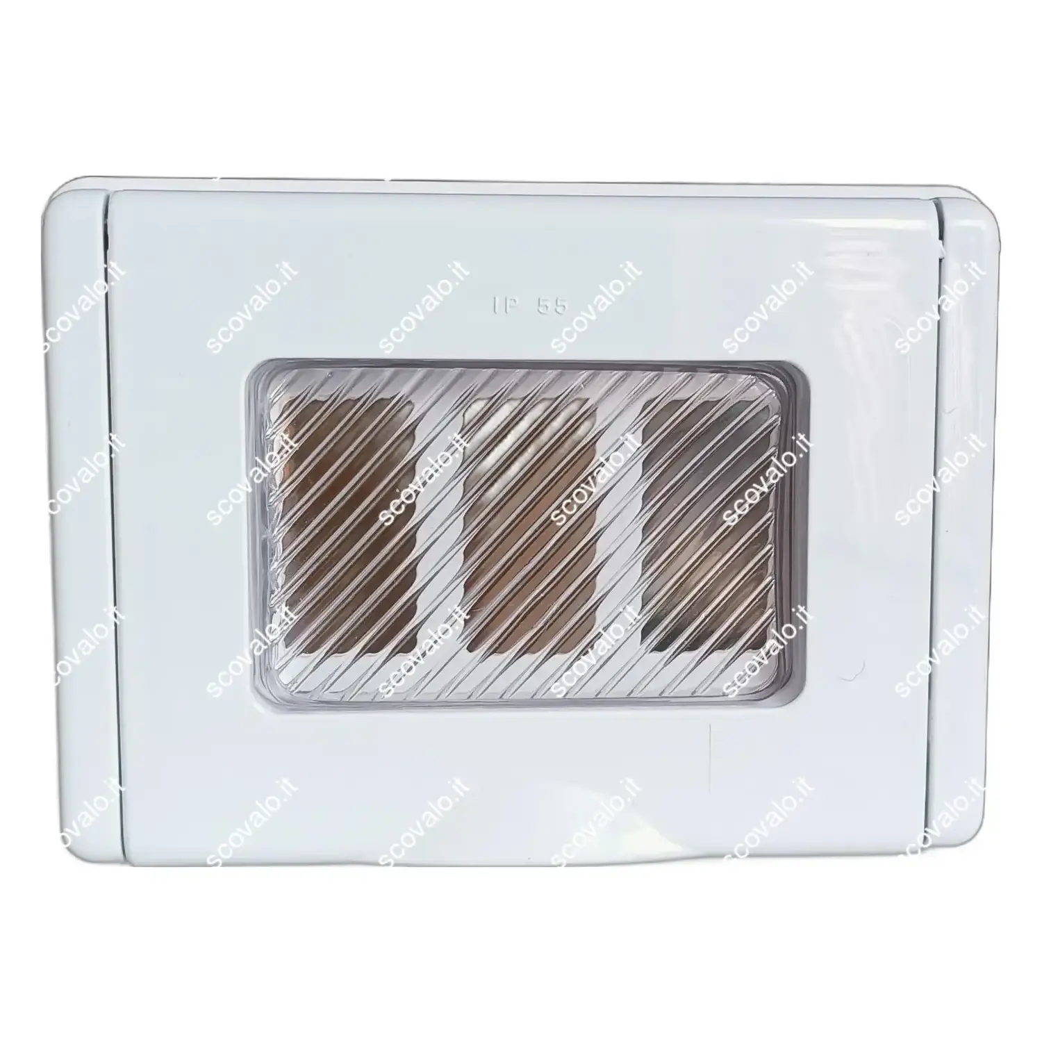 immagine placca coperchio idrobox 3 moduli compatibile bticino magic bianco ip55