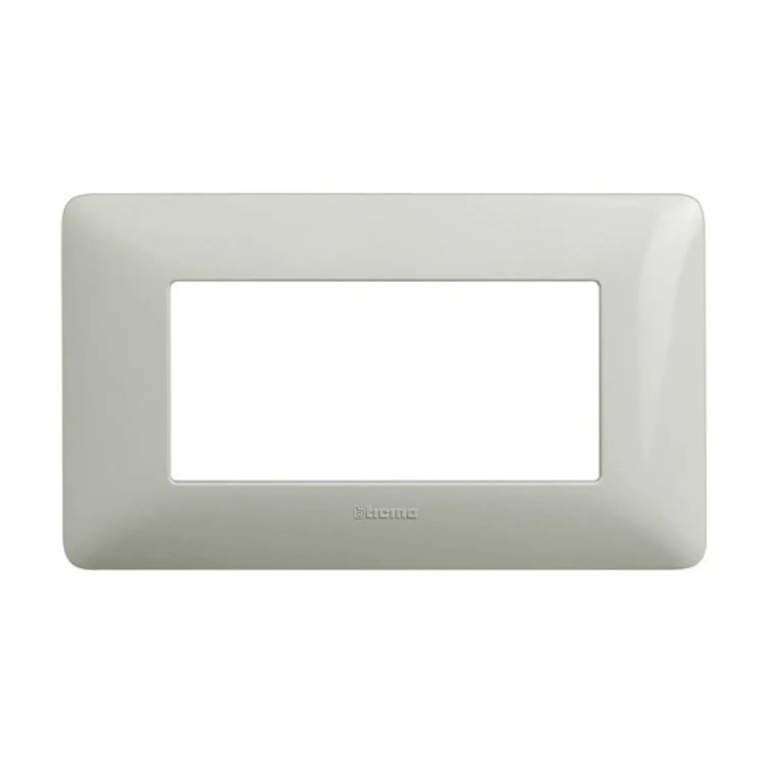 immagine placca originale bticino matix bianco 4 fori