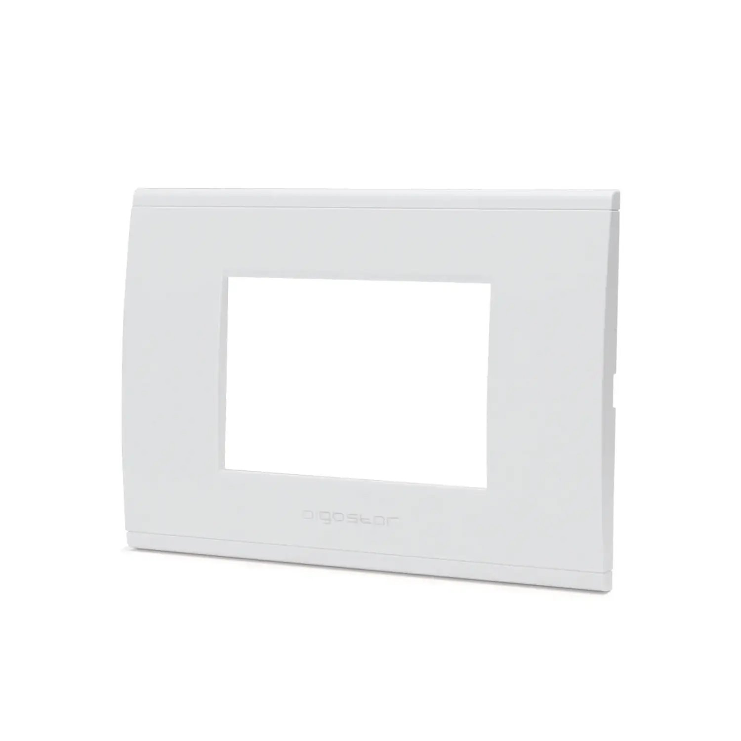 immagine del prodotto placca di plastica compatibile bticino livinglight international bianco 3 fori