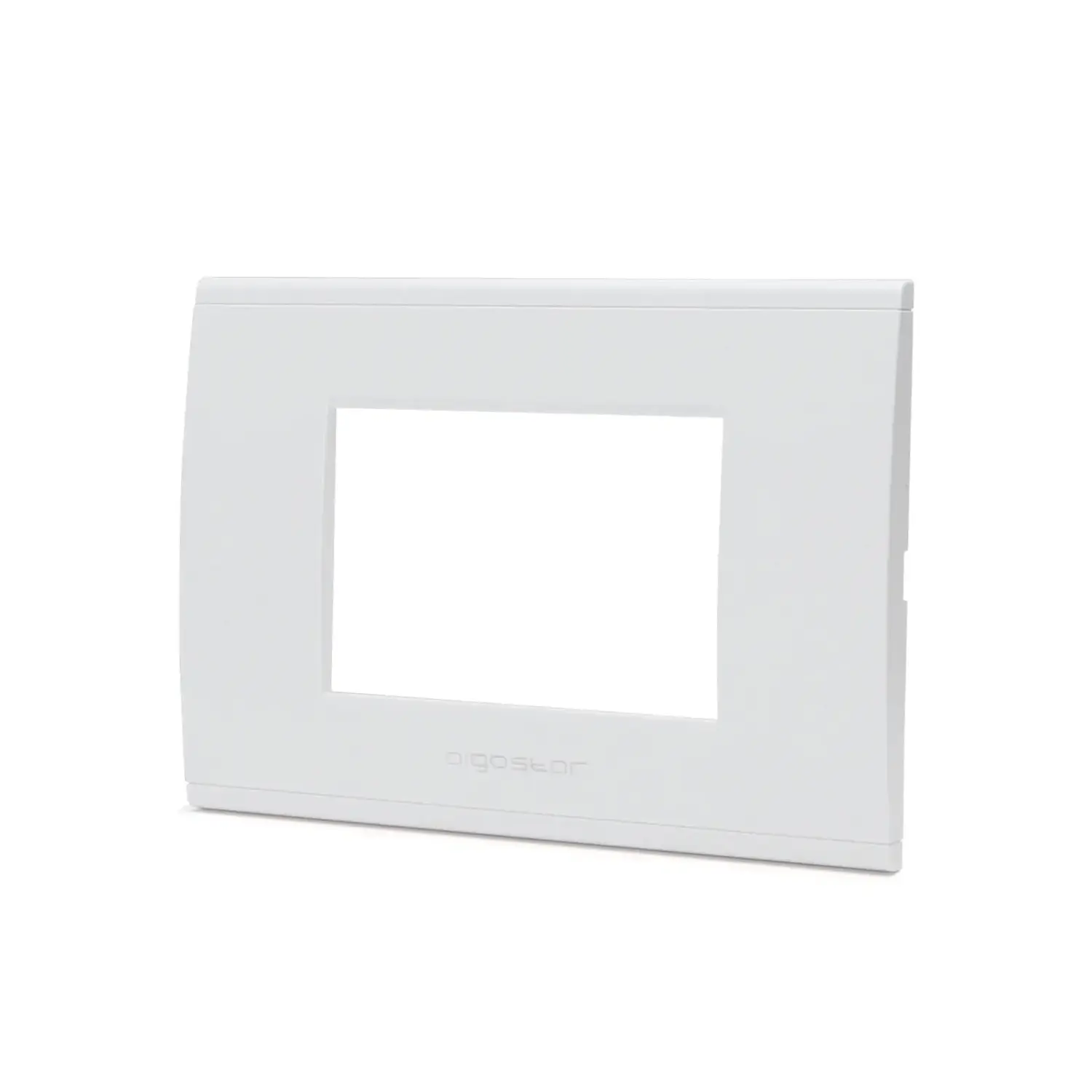 immagine placca di plastica compatibile bticino livinglight international bianco 3 fori