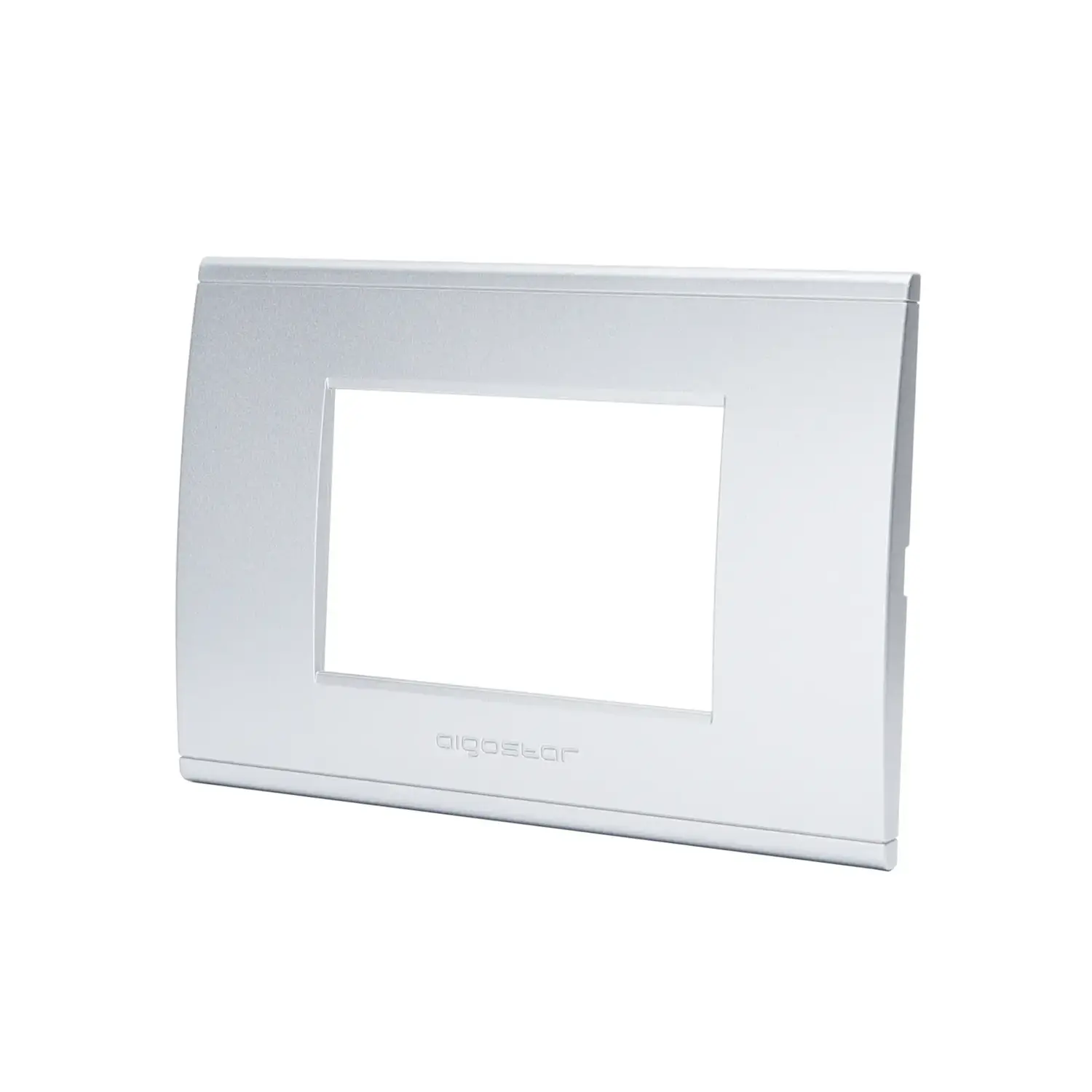 immagine placca di plastica compatibile bticino livinglight international grigio chiaro 3 fori
