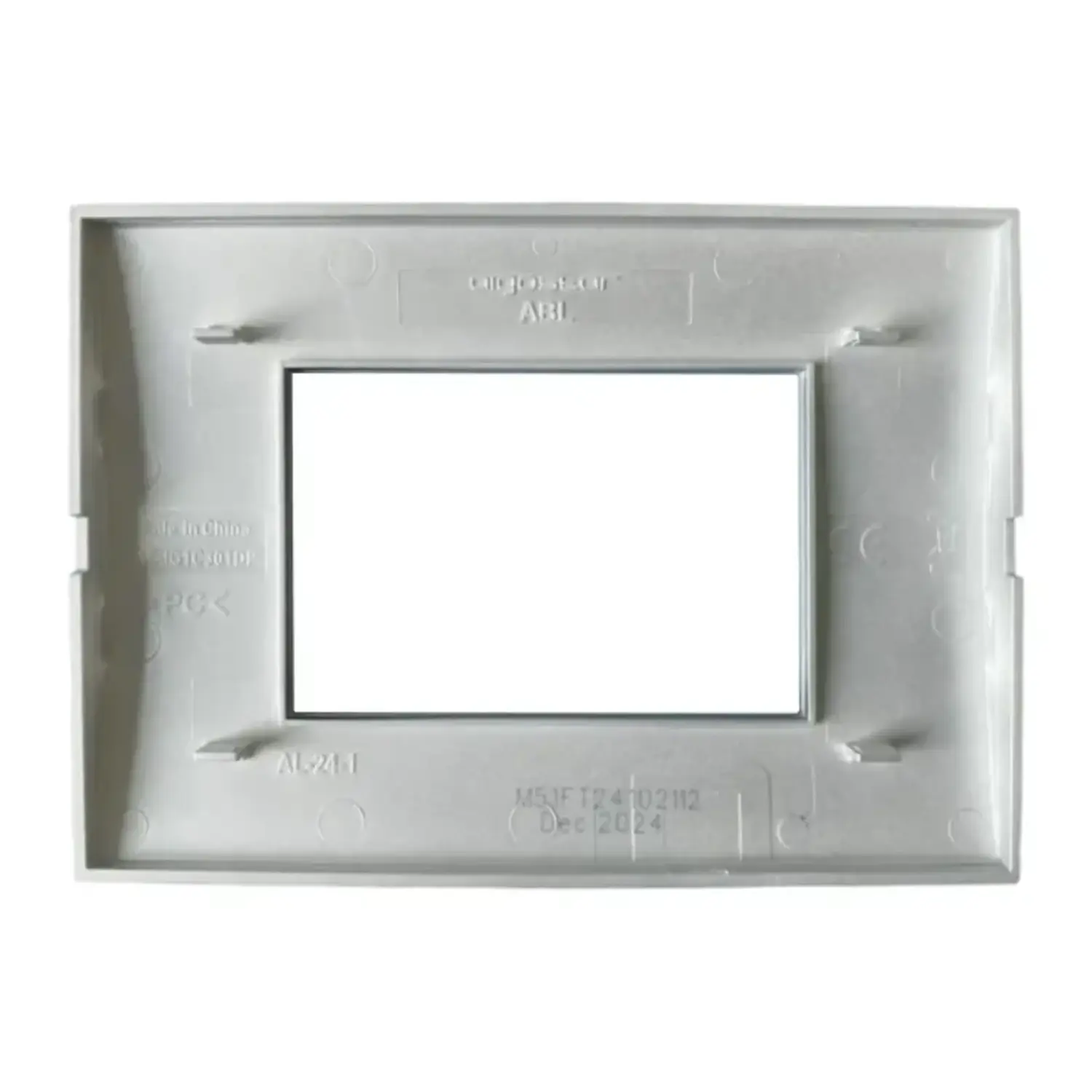 immagine Placca 3 Moduli Compatibile Bticino Livinglight International Grigio Chiaro