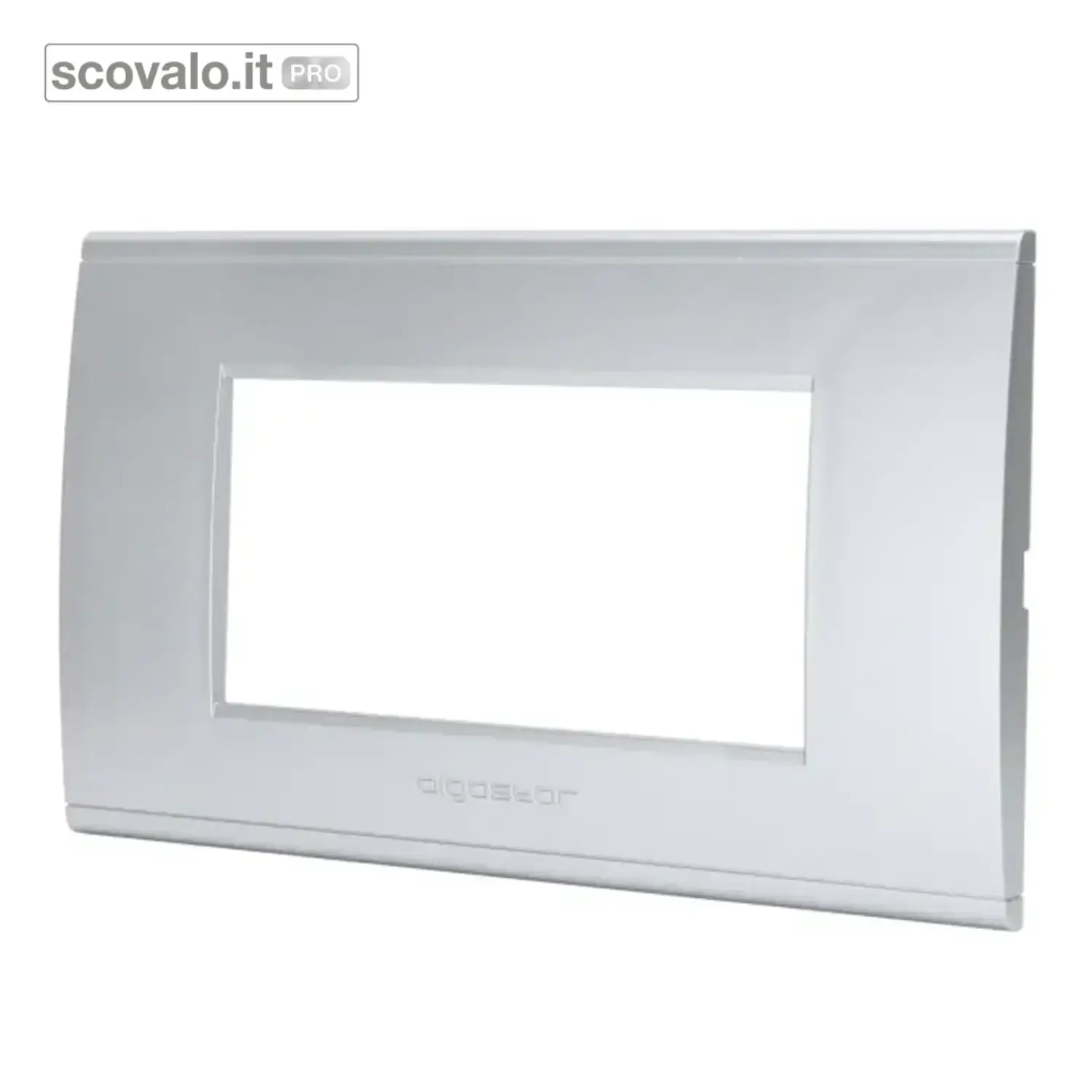 immagine del prodotto Placca 4 Fori Grigio Chiaro Compatibile BTicino Livinglight 141x86mm
