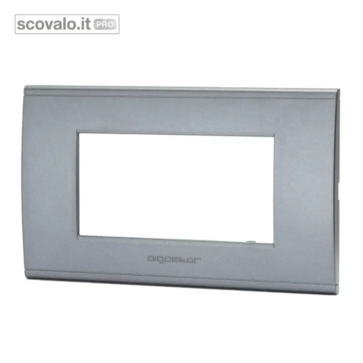 immagine del prodotto Placca 4 Fori Compatibile Bticino Livinglight Grigio 141x86mm