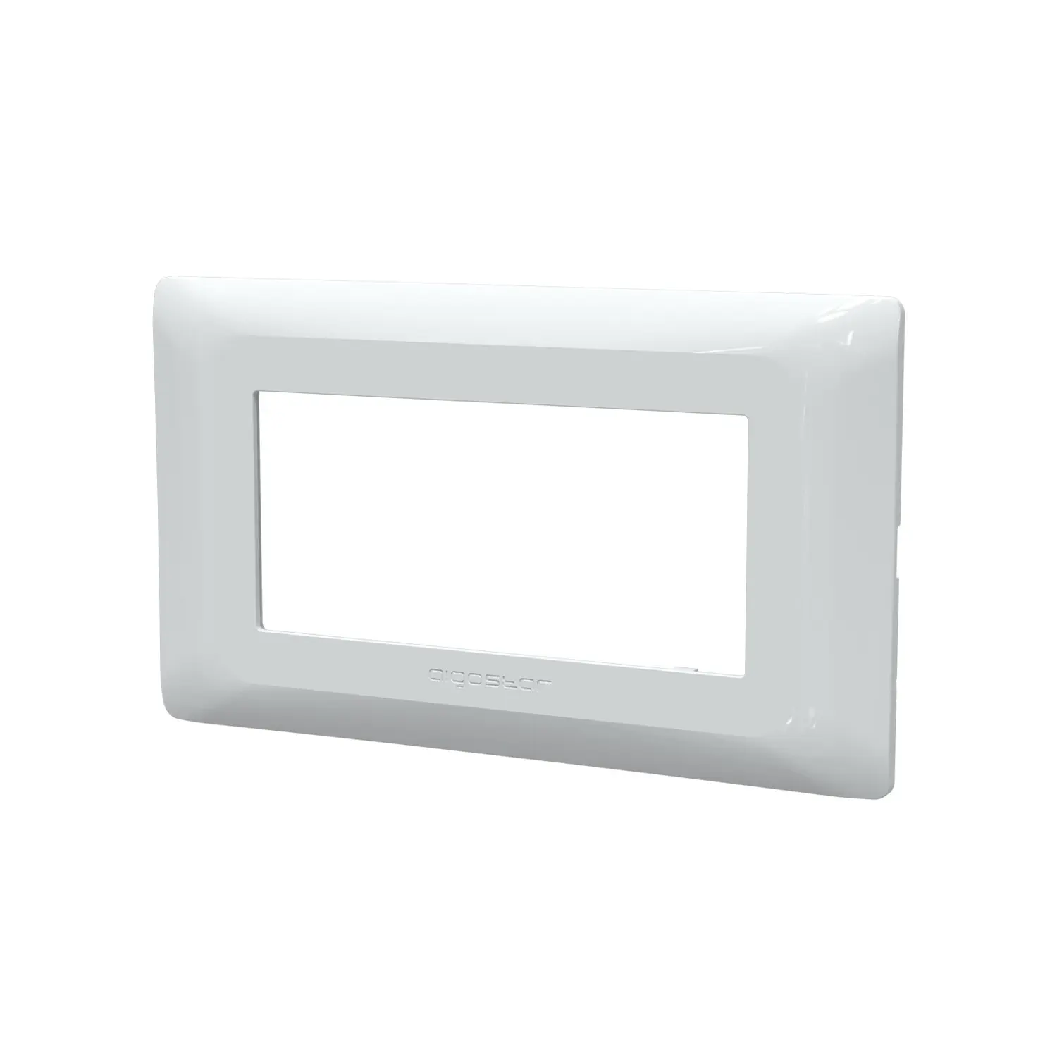 immagine placca compatibile bticino matix colore bianco 4 fori