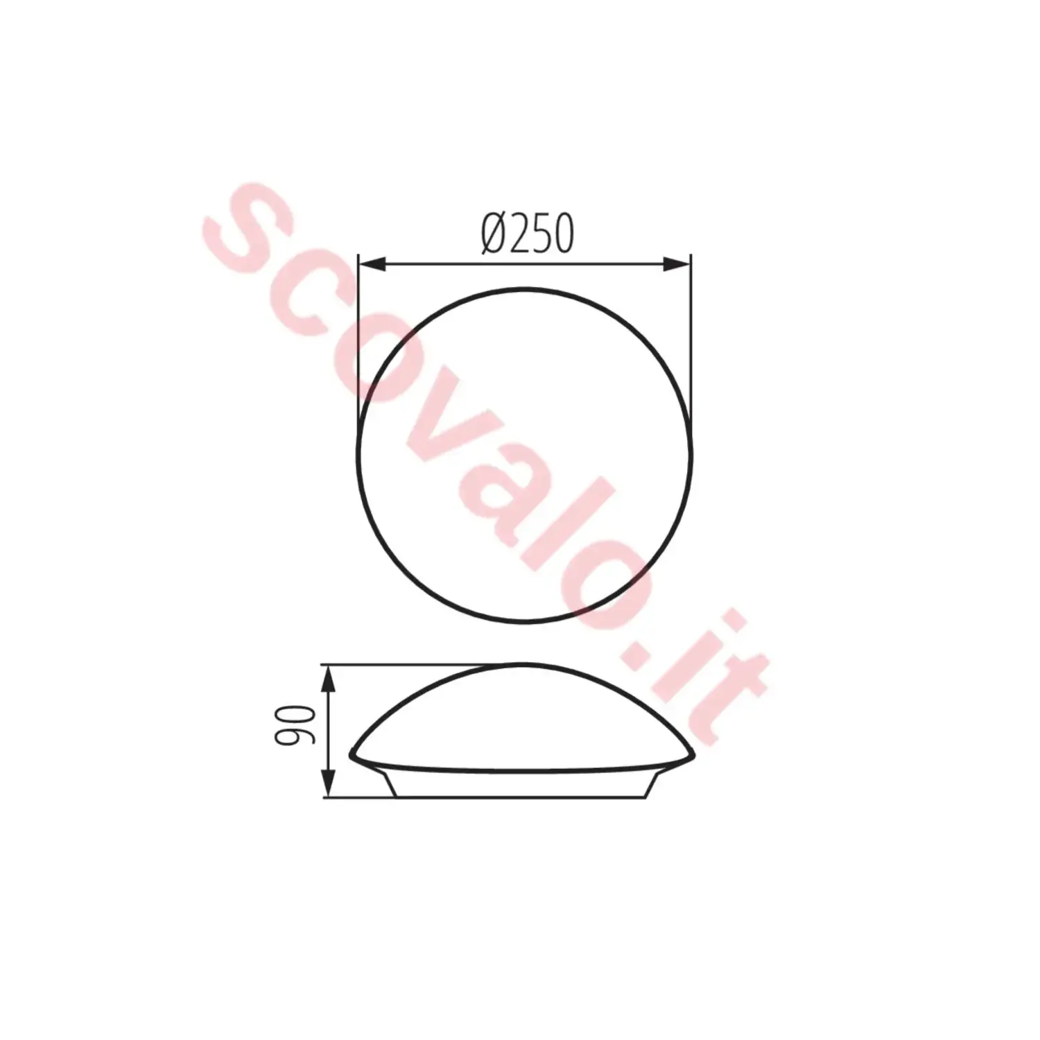 immagine plafoniera economica lampadina intercambiabile e27 bianco 1 luce