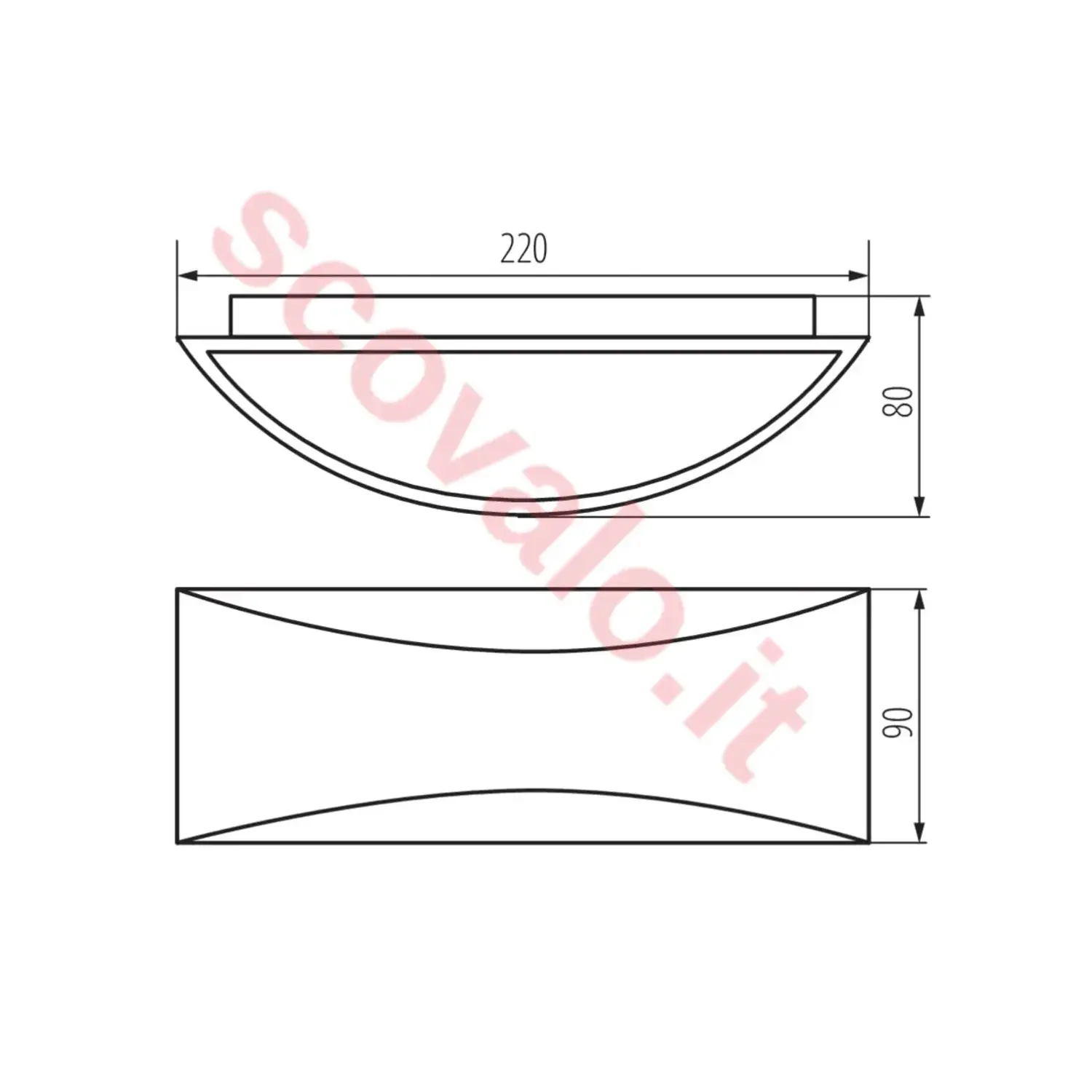 immagine lampada da esterno parete facciata esterna led 8 watt bianco naturale bianco