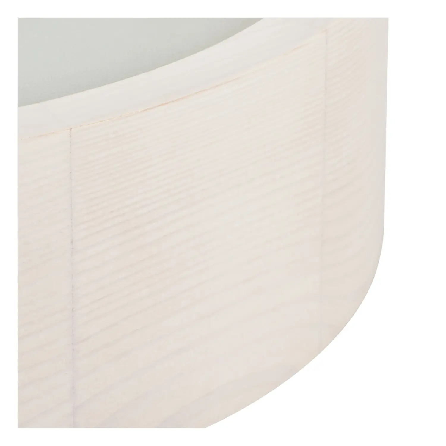 immagine plafoniera lampada parete legno applique e27 375 mm bianco legno tondo
