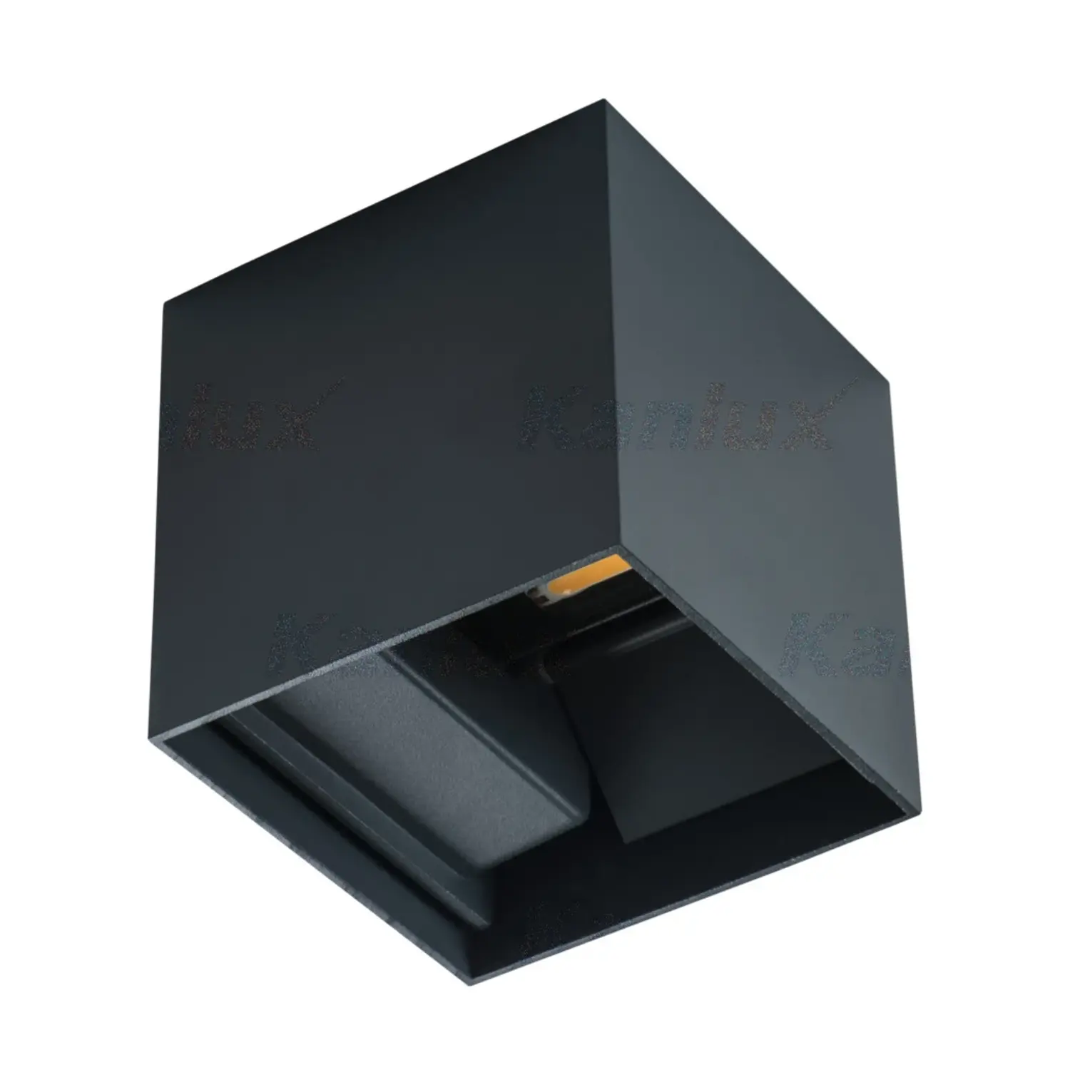 immagine del prodotto plafoniera led decorativo quadrato nero IP54 interno ed esterno CE bianco naturale 7 watt 30000 ore 220-240 volt kan 28990