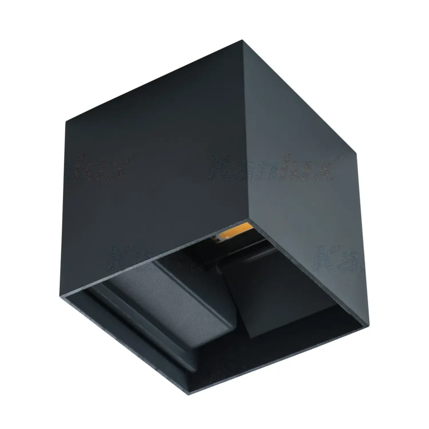 variante 7 watt - bianco naturale - nero - quadrato