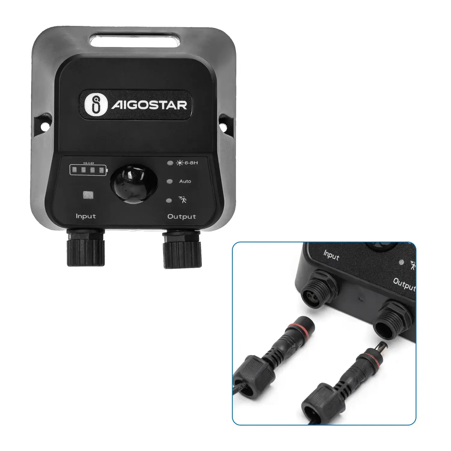 immagine Plafoniera solare con accumulatore fotovoltaico 70W 6500K con sensore