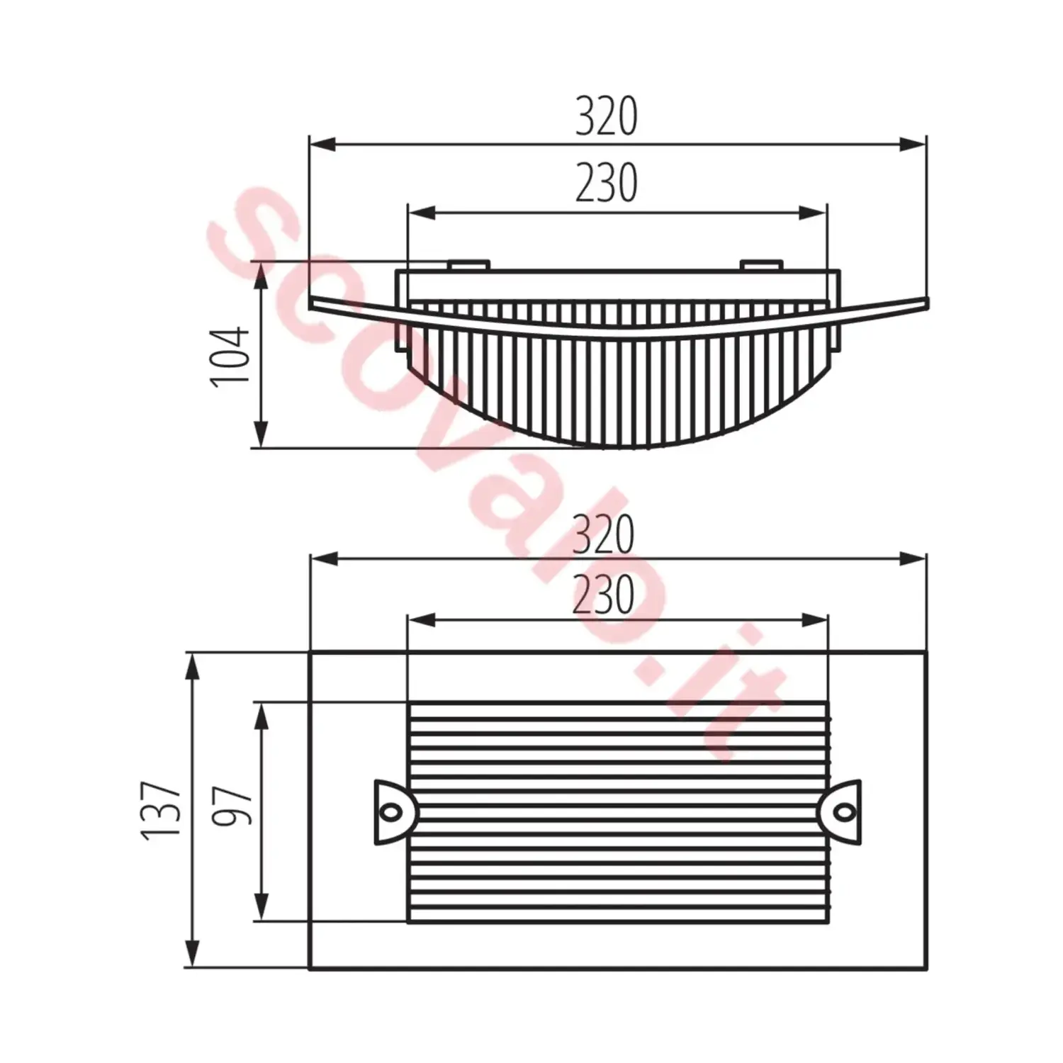 immagine plafoniera stagna applique parete facciata esterno 230v e27