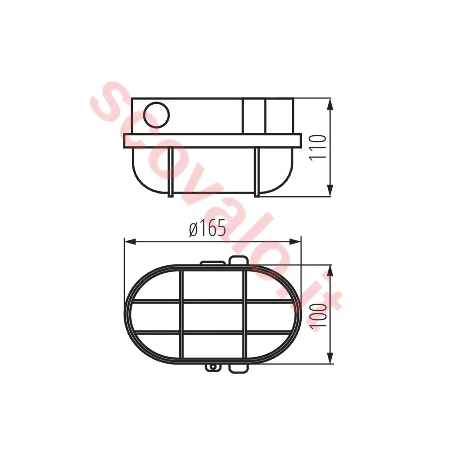 immagine plafoniera tartaruga lampada e27 165 mm retina plastica