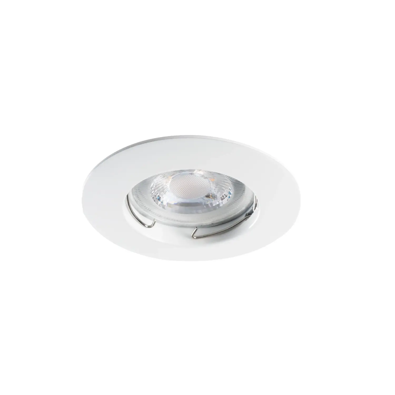 immagine del prodotto porta faretto da incasso decorativo luto gx5,3 bianco fisso foro 75 mm