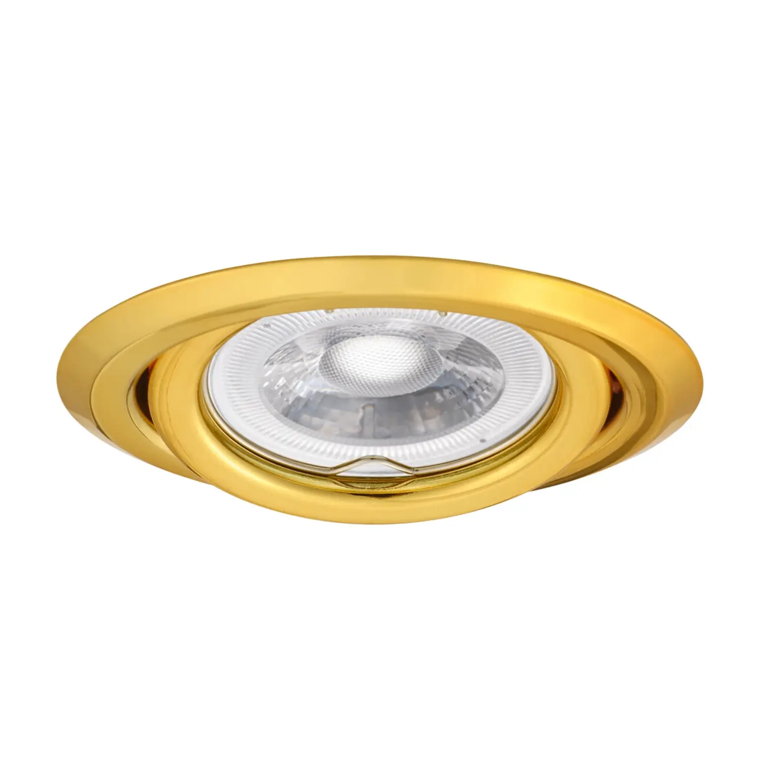 variante gx5,3 - oro - orientabile - foro 80 mm - tondo