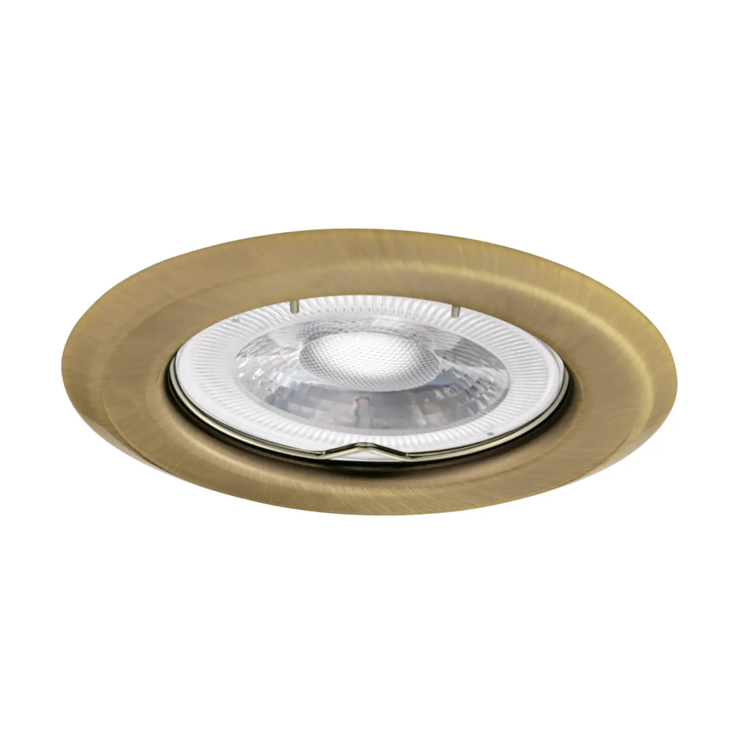 variante gx5,3 - ottone - fisso - foro 60 mm - tondo