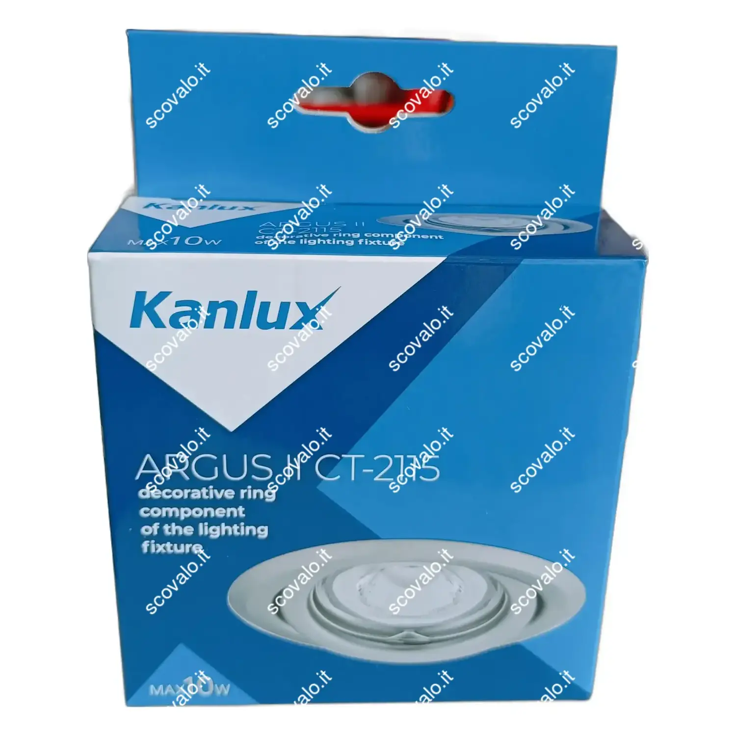 immagine porta faretto incasso argus2 gu10 cromo satinato orientabile foro 80 mm tondo