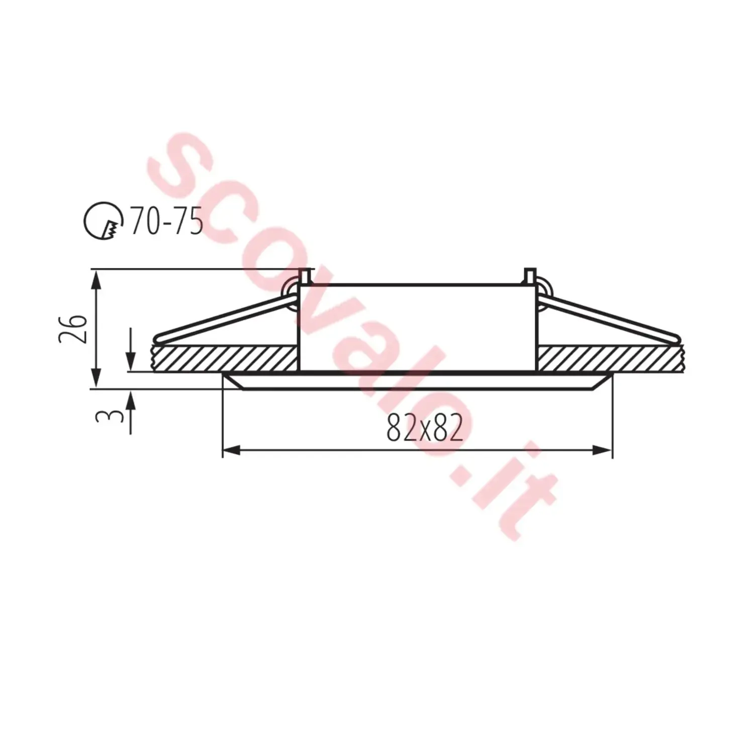 immagine faretto incasso decorativo gx5,3 nero orientabile foro 70 mm tondo