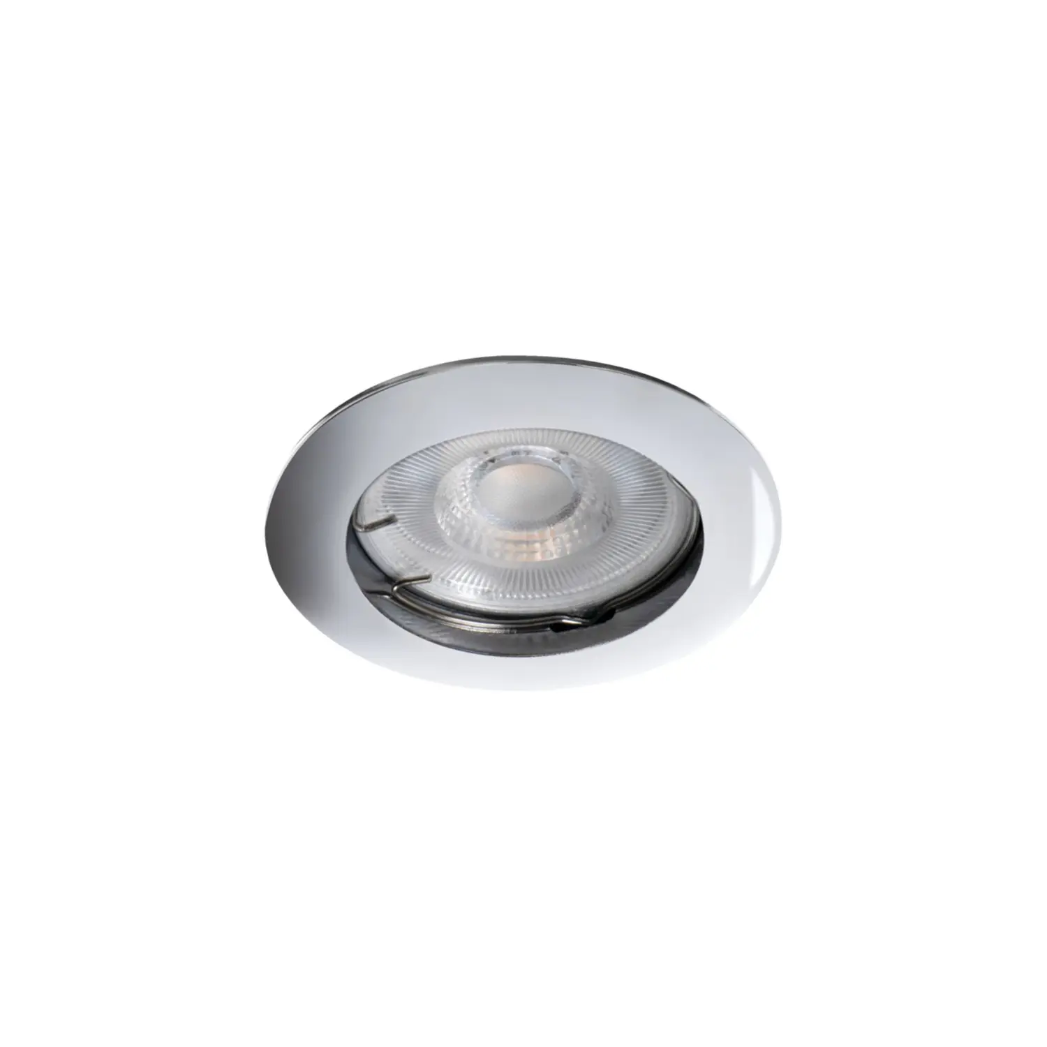 variante gx5,3 - cromo - fisso - foro 60 mm - tondo