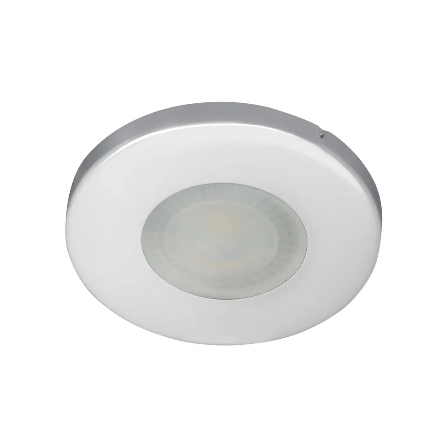 immagine del prodotto porta faretto incasso stagno bagno gx5,3 cromo foro 60 mm