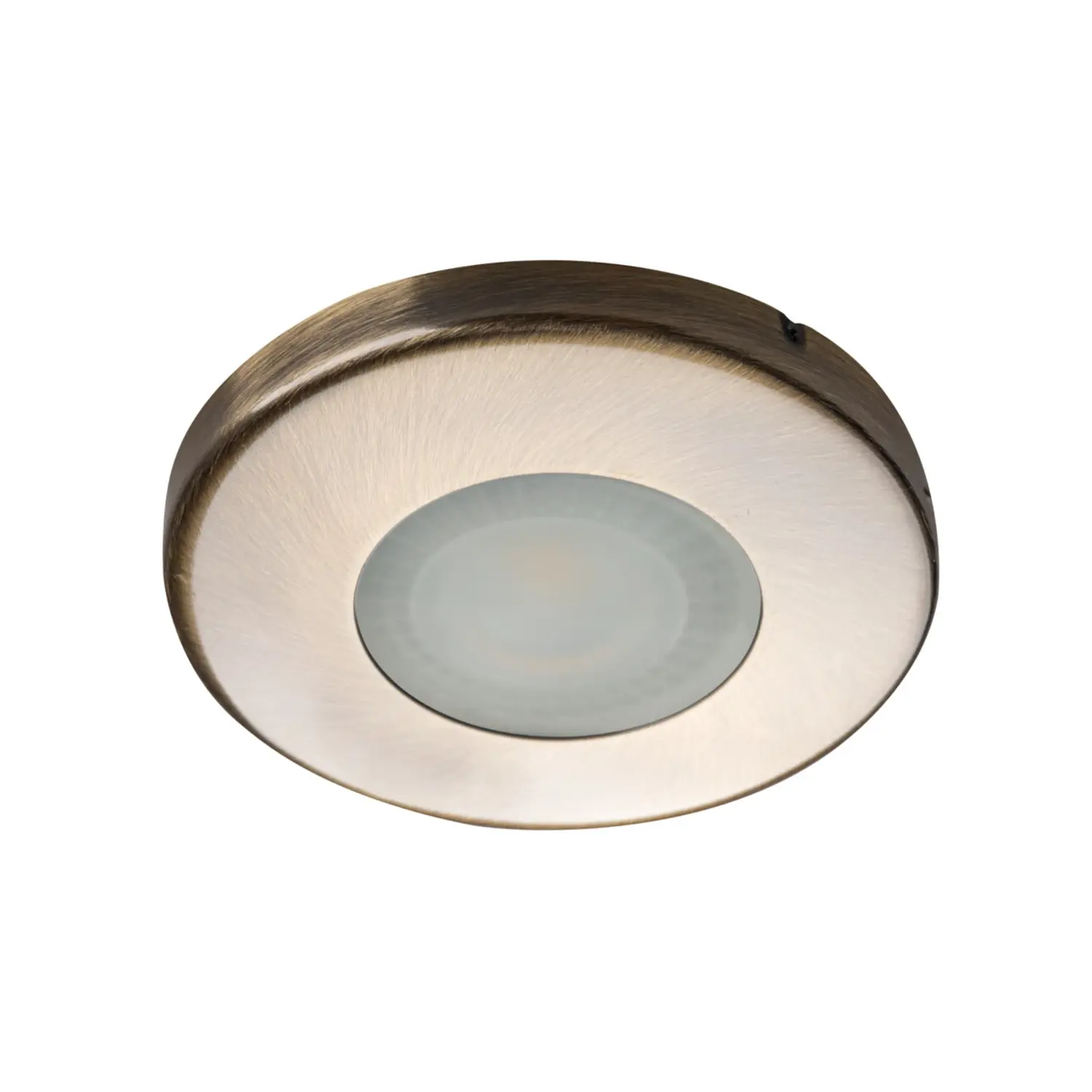 immagine del prodotto porta faretto incasso stagno bagno gx5,3 ottone opaco foro 60 mm