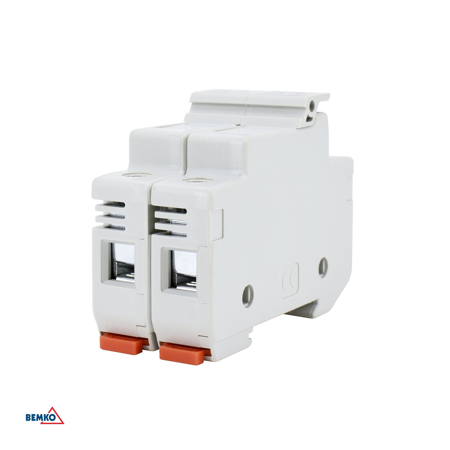 immagine Portafusibile Bipolare 10x38 1000V DC Fotovoltaico Doppio DIN 32A