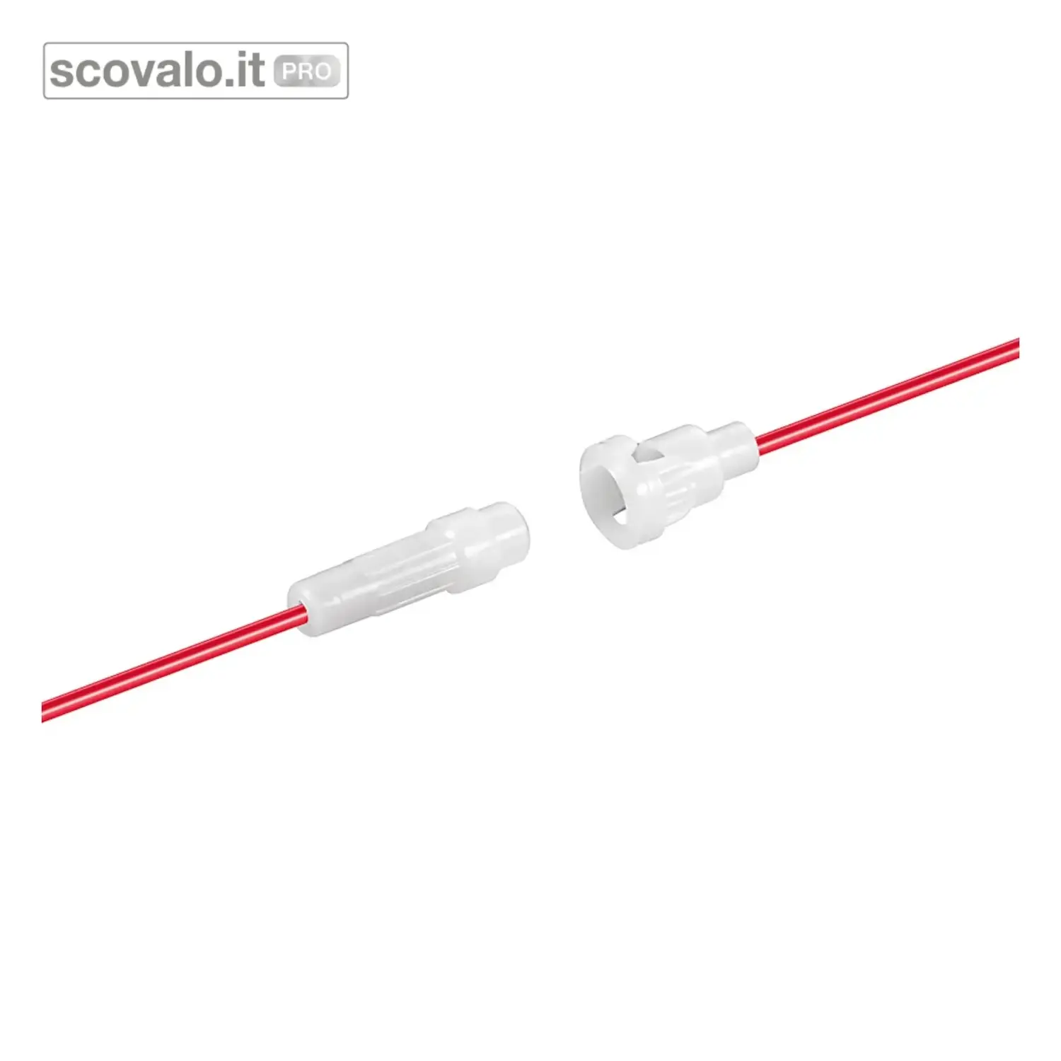 immagine del prodotto Portafusibile 5x20mm con Cavo 25cm 250V 6A Chiusura a Baionetta PVC