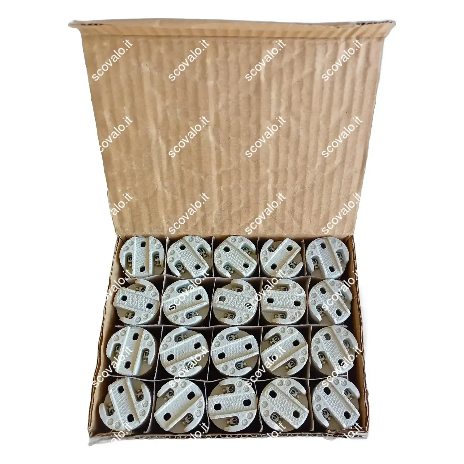immagine del prodotto portalampada ceramica attacco piccolo e14 20 pezzi
