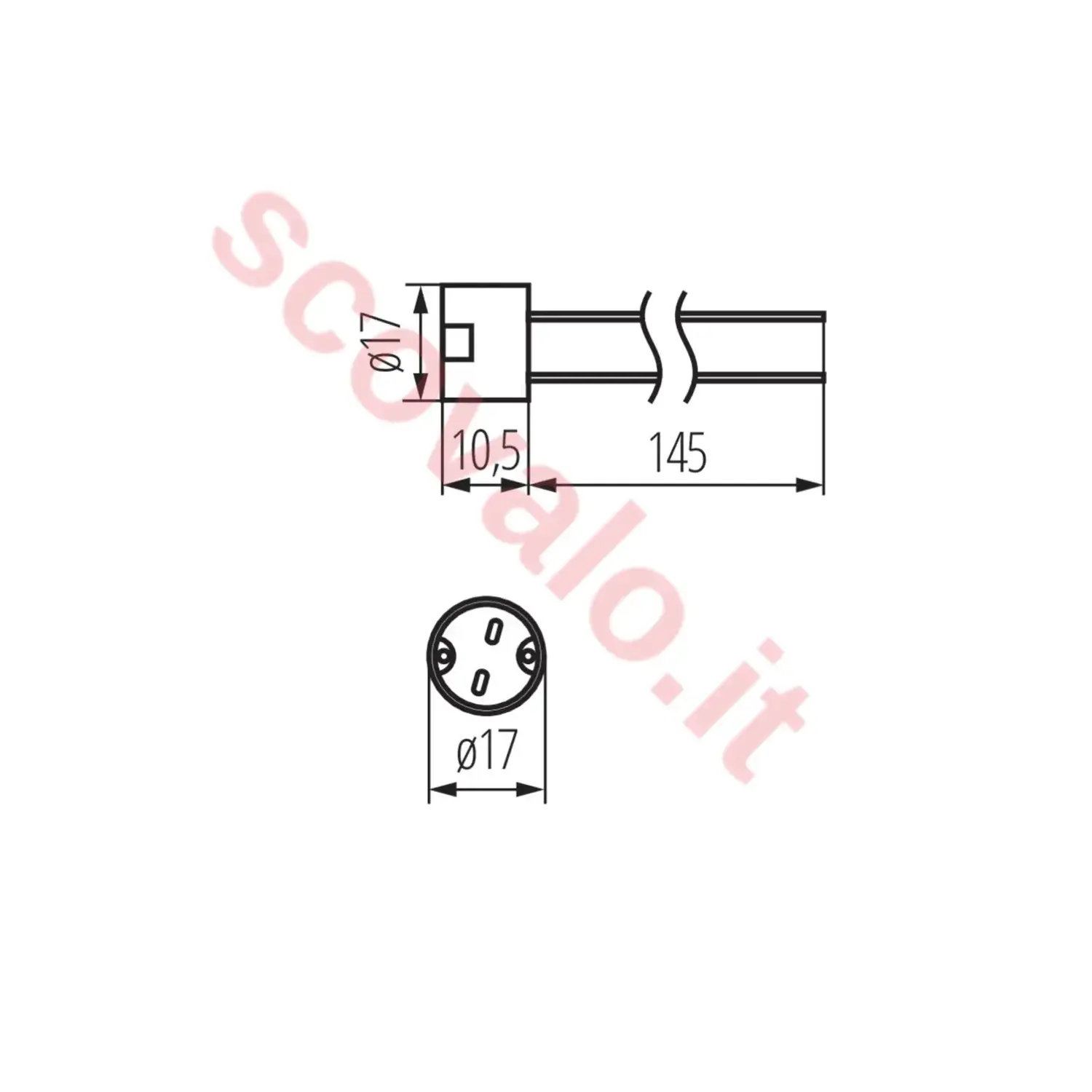 immagine portalampada ceramica per porta faretto lampada gx5,3