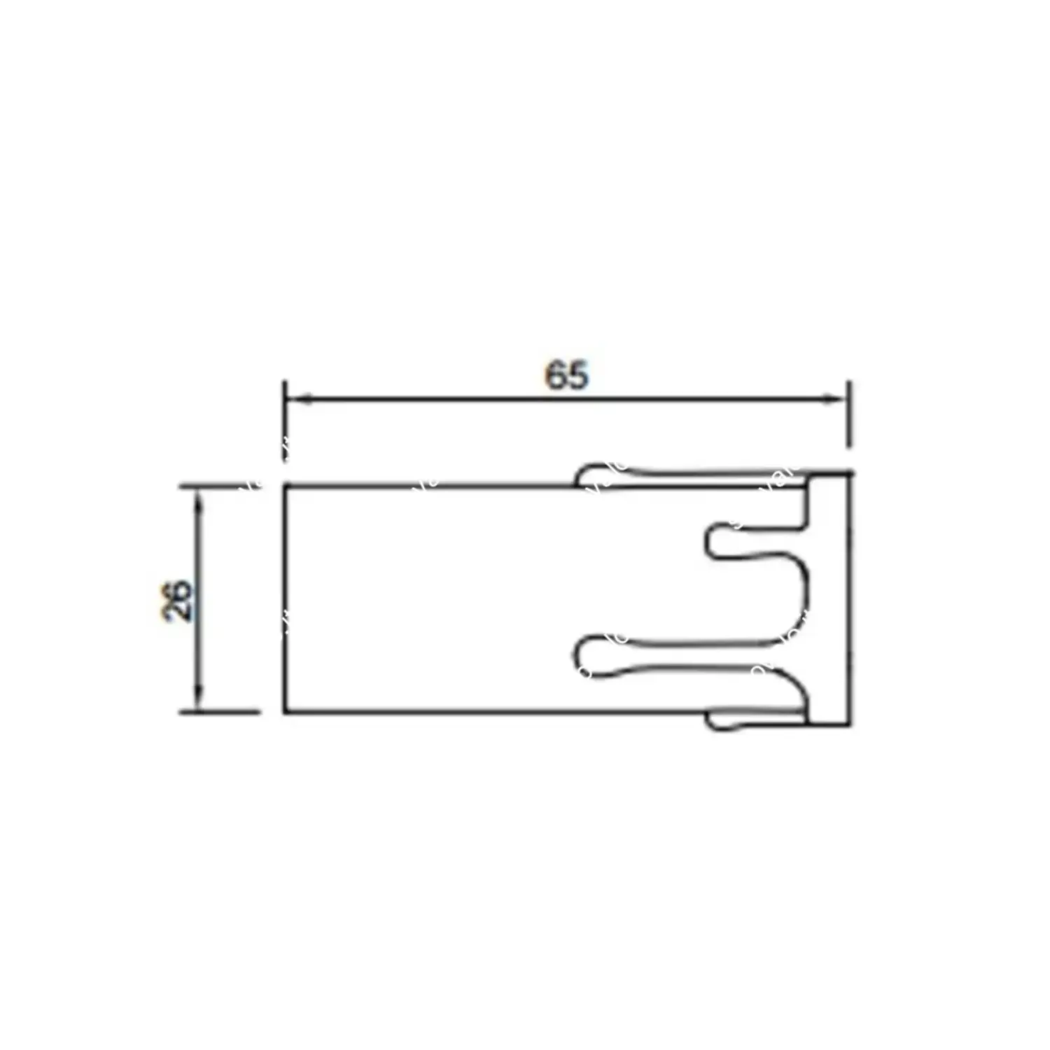 immagine portalampada finta candela decorativo lampadario antico e14 bianco 65 mm