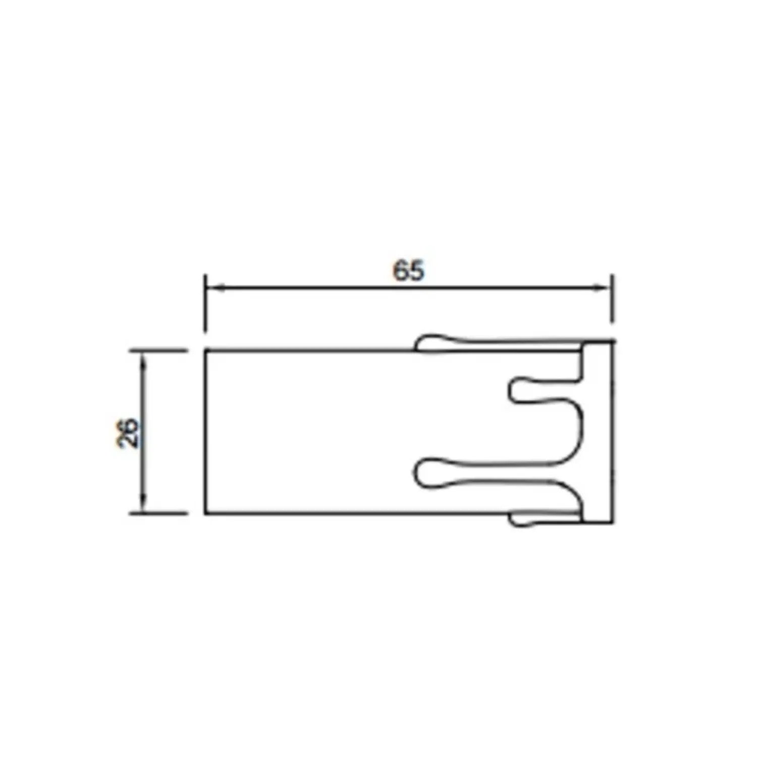 immagine portalampada finta candela decorativo lampadario antico e14 avorio 65 mm