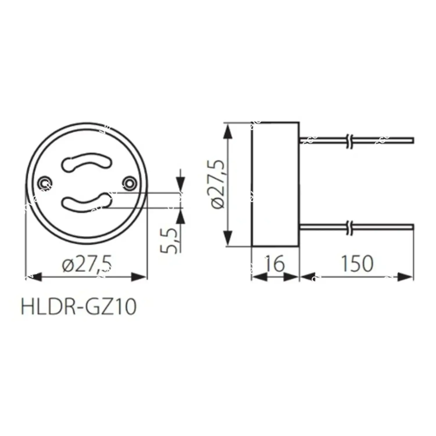 immagine portalampada ceramica per lampadine faretti lampade gu10