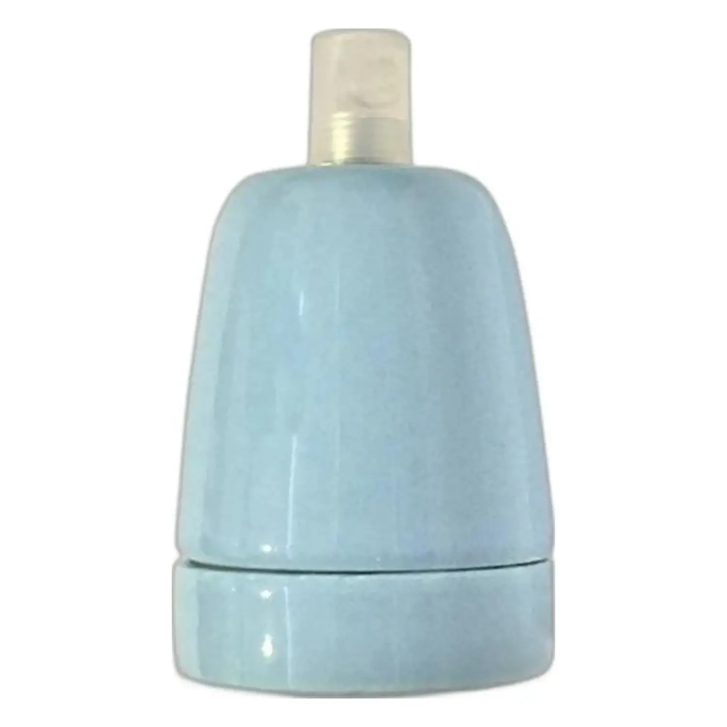 immagine del prodotto portalampada in porcellana porta lampadina colorato e27 azzurro