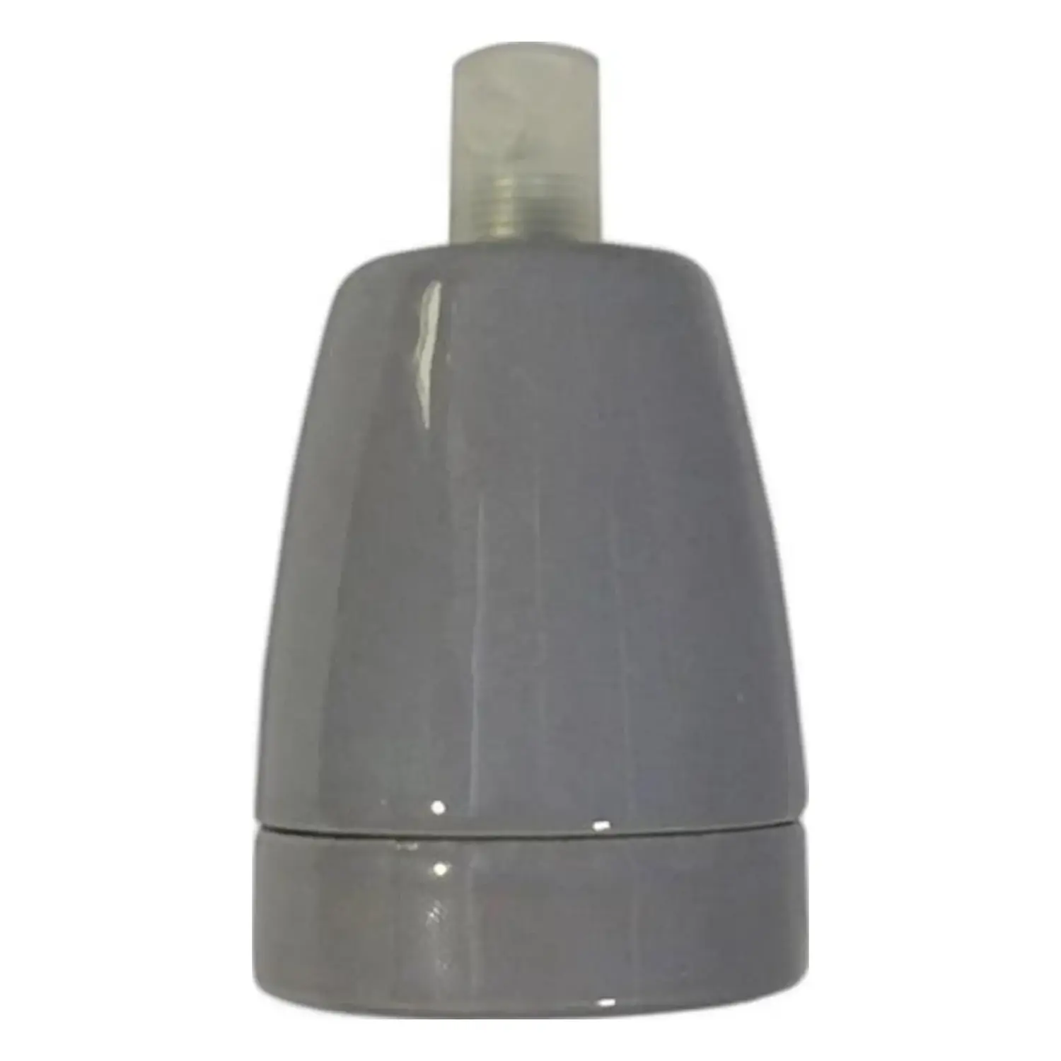immagine del prodotto portalampada in porcellana porta lampadina colorato e27 grigio