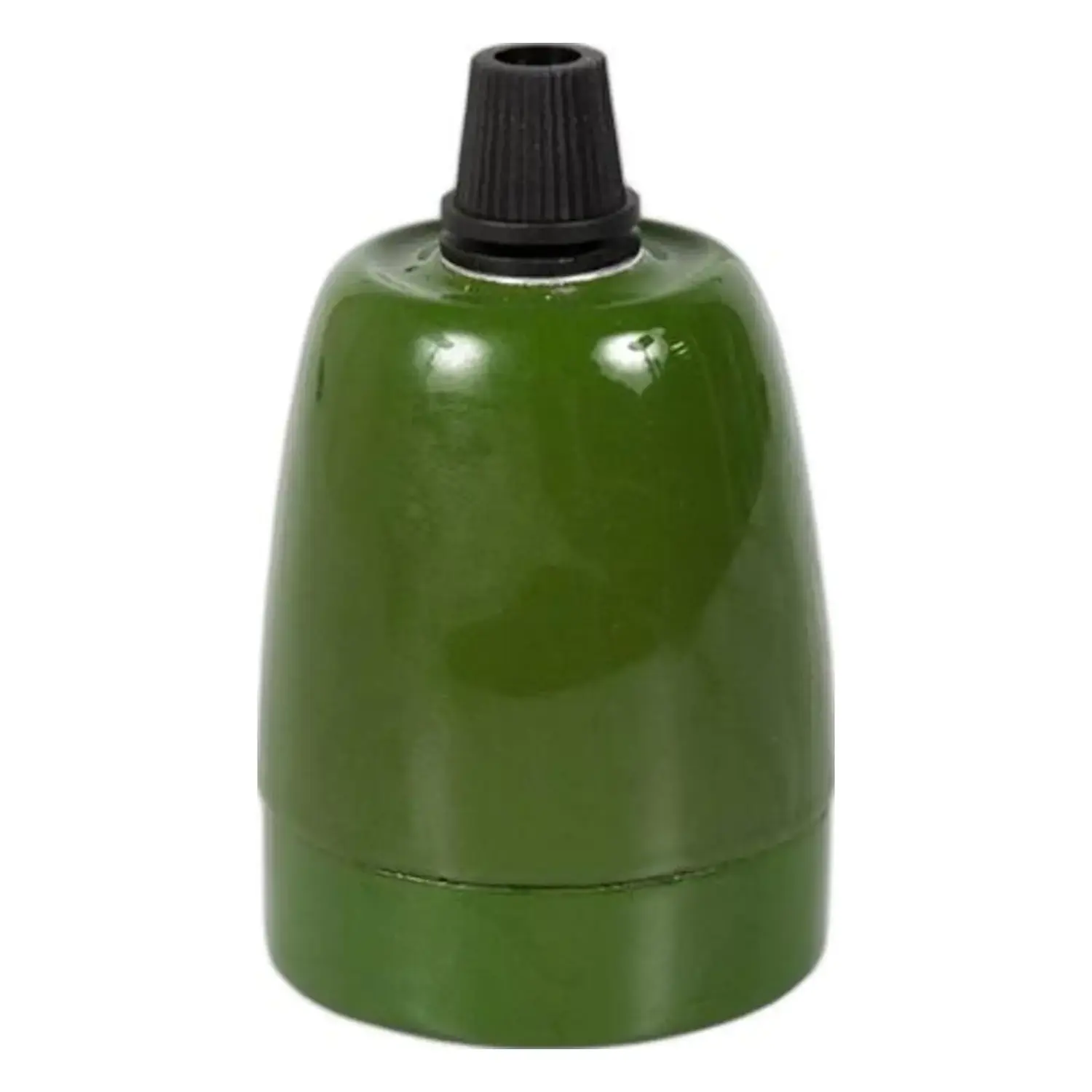 immagine del prodotto portalampada in porcellana porta lampadina colorato e27 verde
