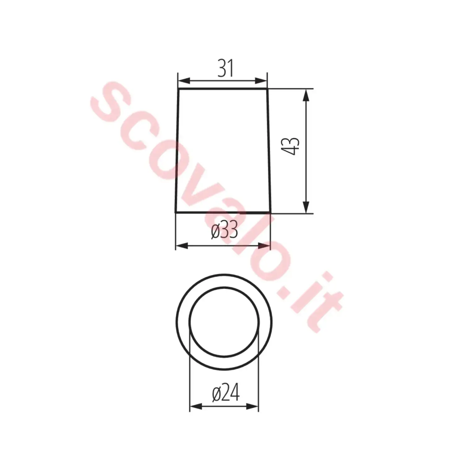 immagine portalampada ceramica attacco piccolo e14