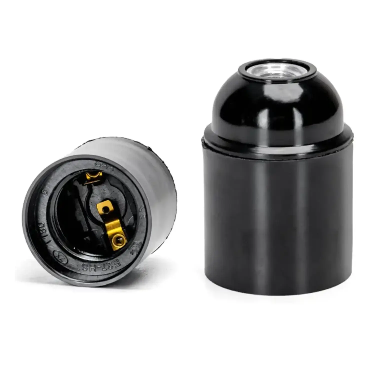 immagine Portalampada E27 Nero Bachelite con Attacco M10 Φ39x53mm 4A 250V