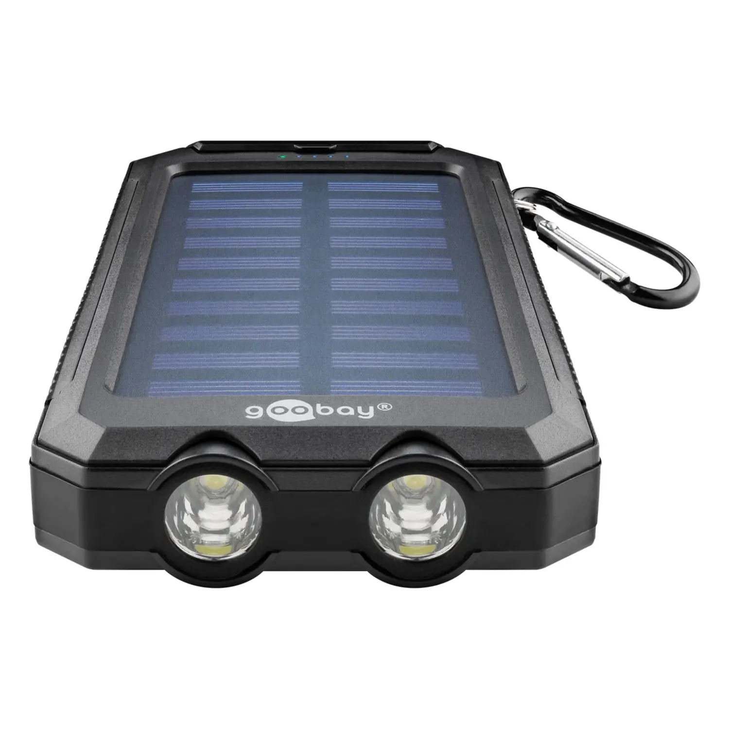 immagine Power Bank Solare 8000 mAh 10W Robusto con Bussola e Torcia SOS IP44