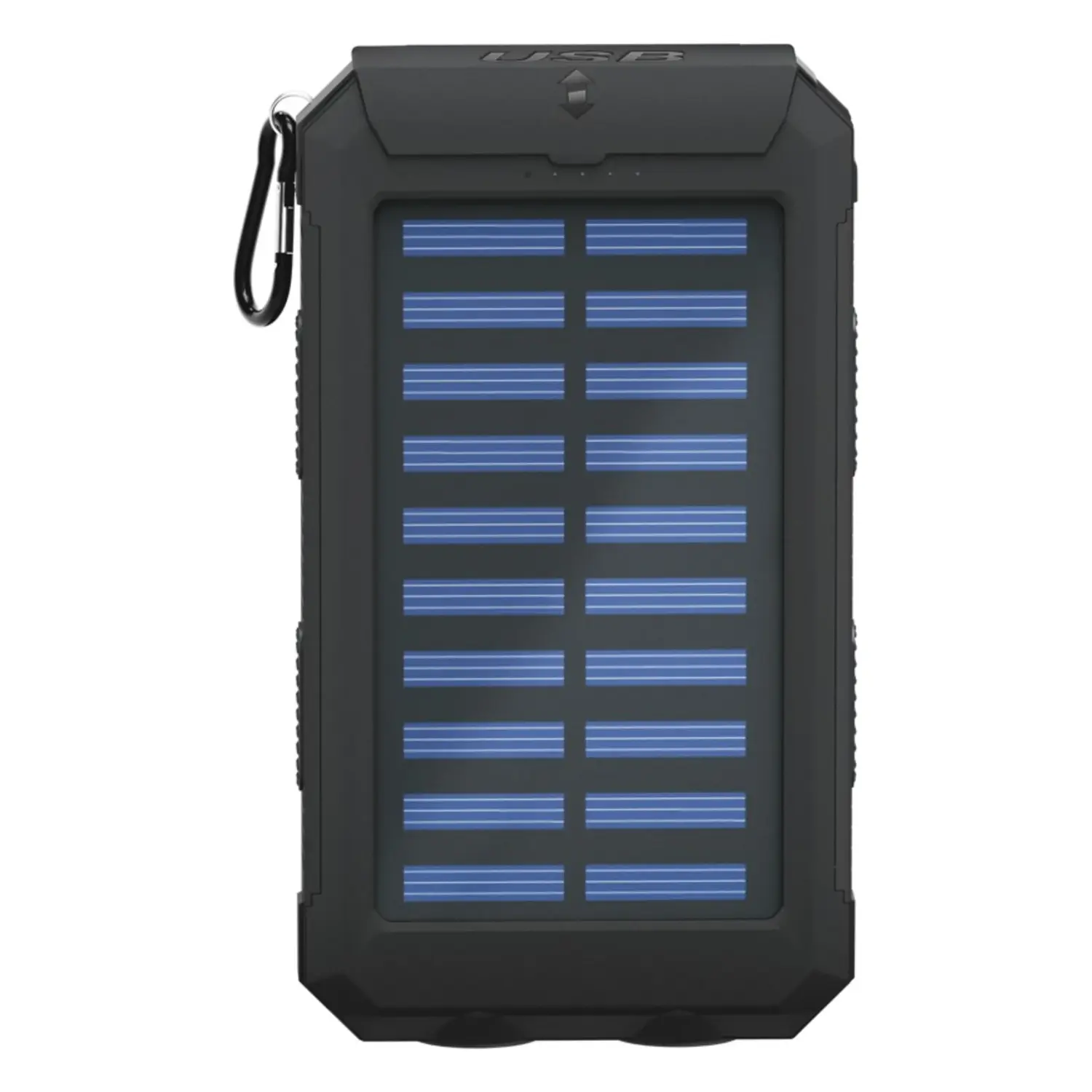 immagine Power Bank Solare 8000 mAh 10W Robusto con Bussola e Torcia SOS IP44