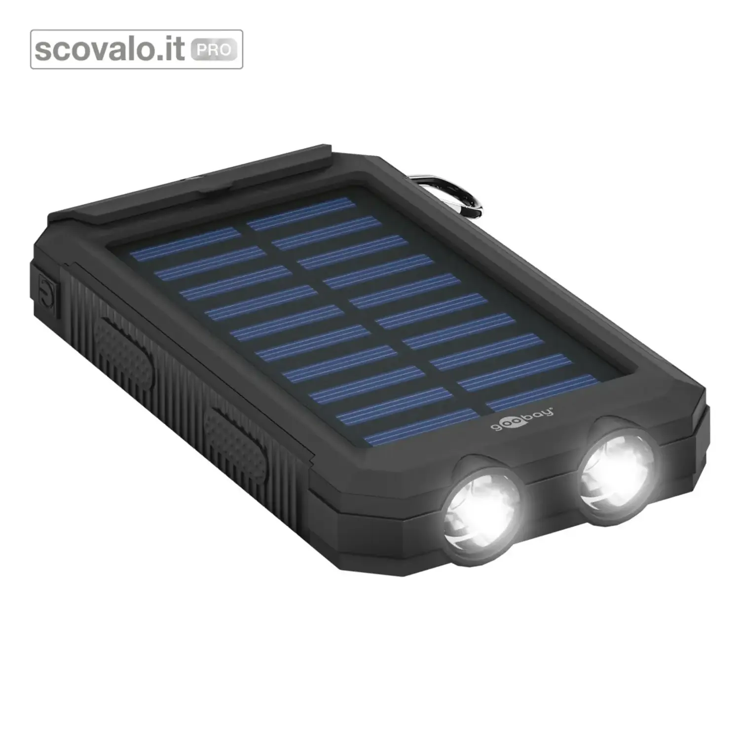 immagine del prodotto Power Bank Solare 8000 mAh 10W Robusto con Bussola e Torcia SOS IP44