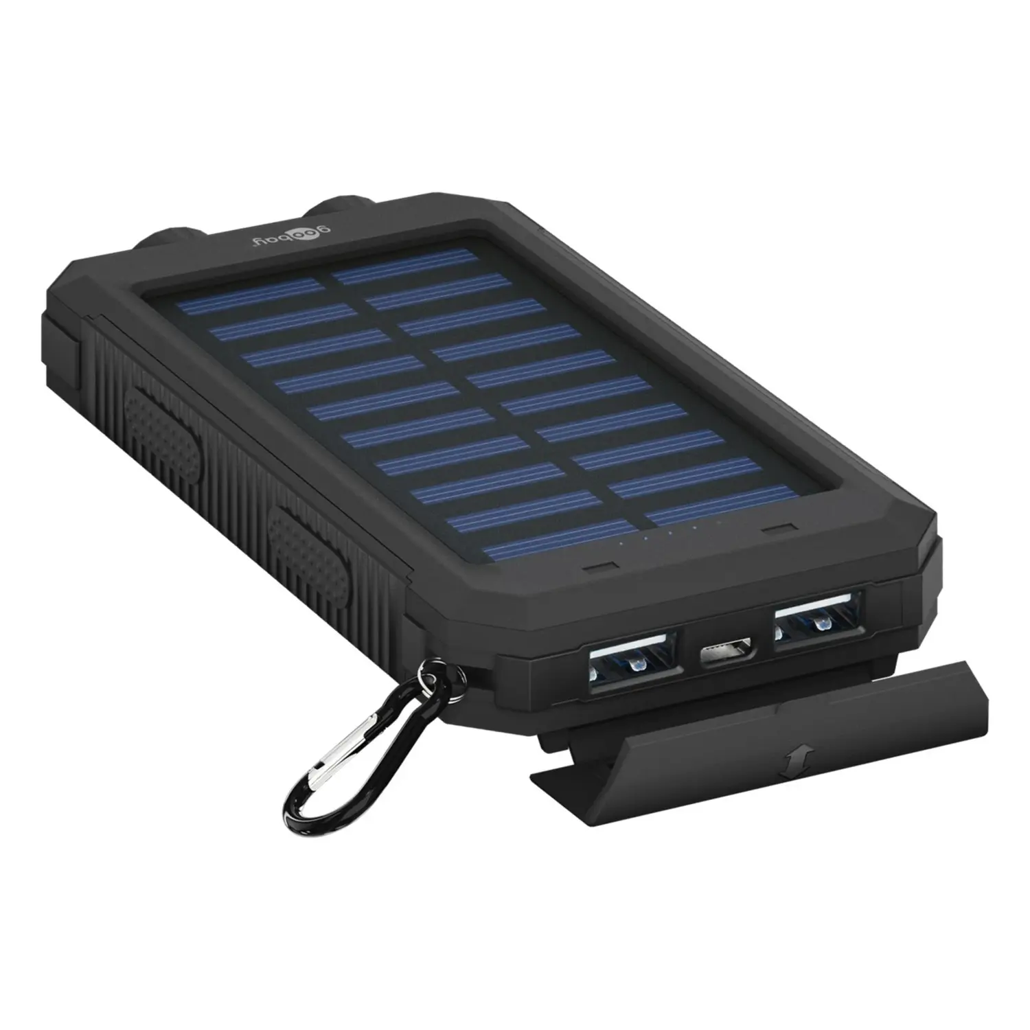 immagine Power Bank Solare 8000 mAh 10W Robusto con Bussola e Torcia SOS IP44