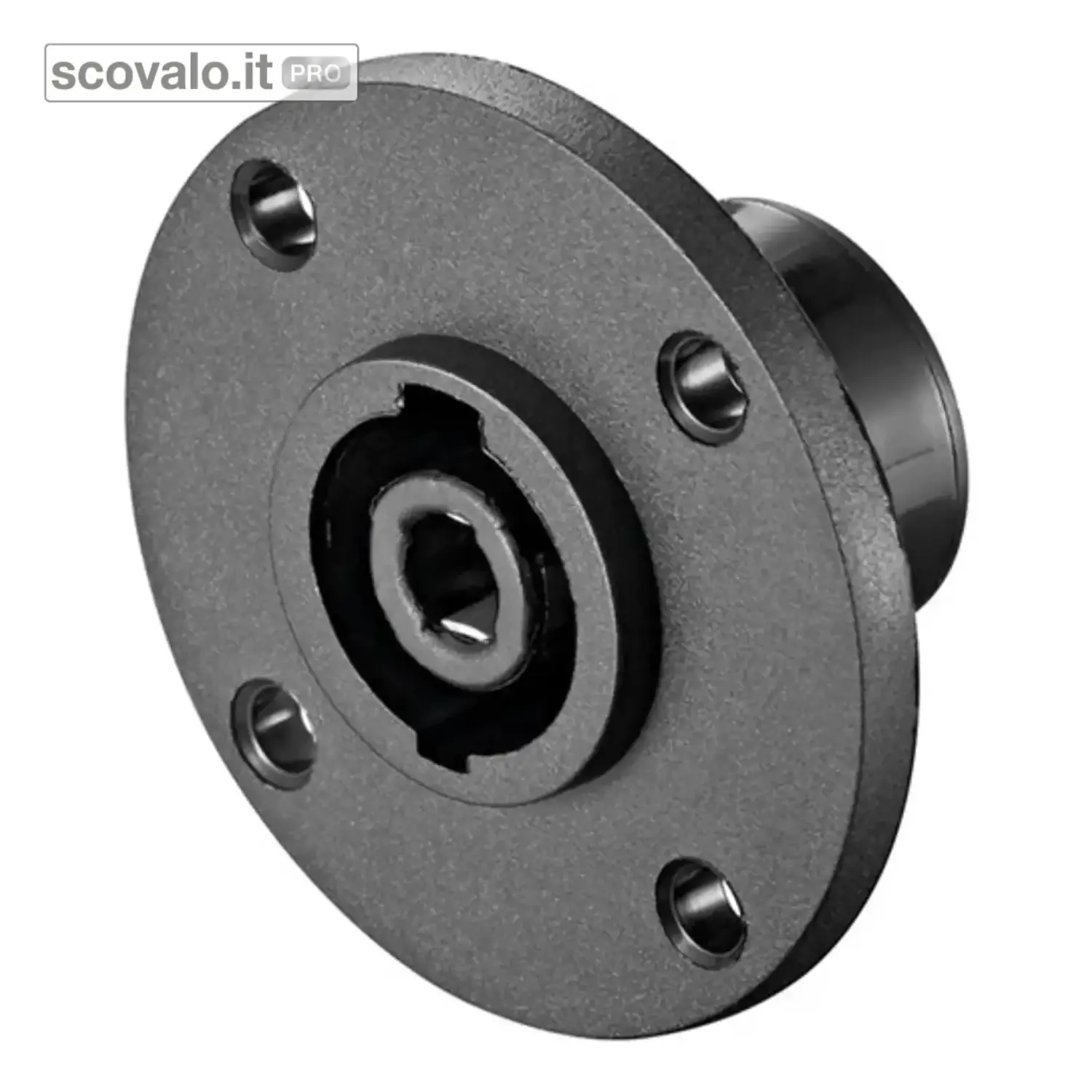 immagine del prodotto Presa Audio SpeakOn 4 Poli da Incasso Pannello Tonda Professionale
