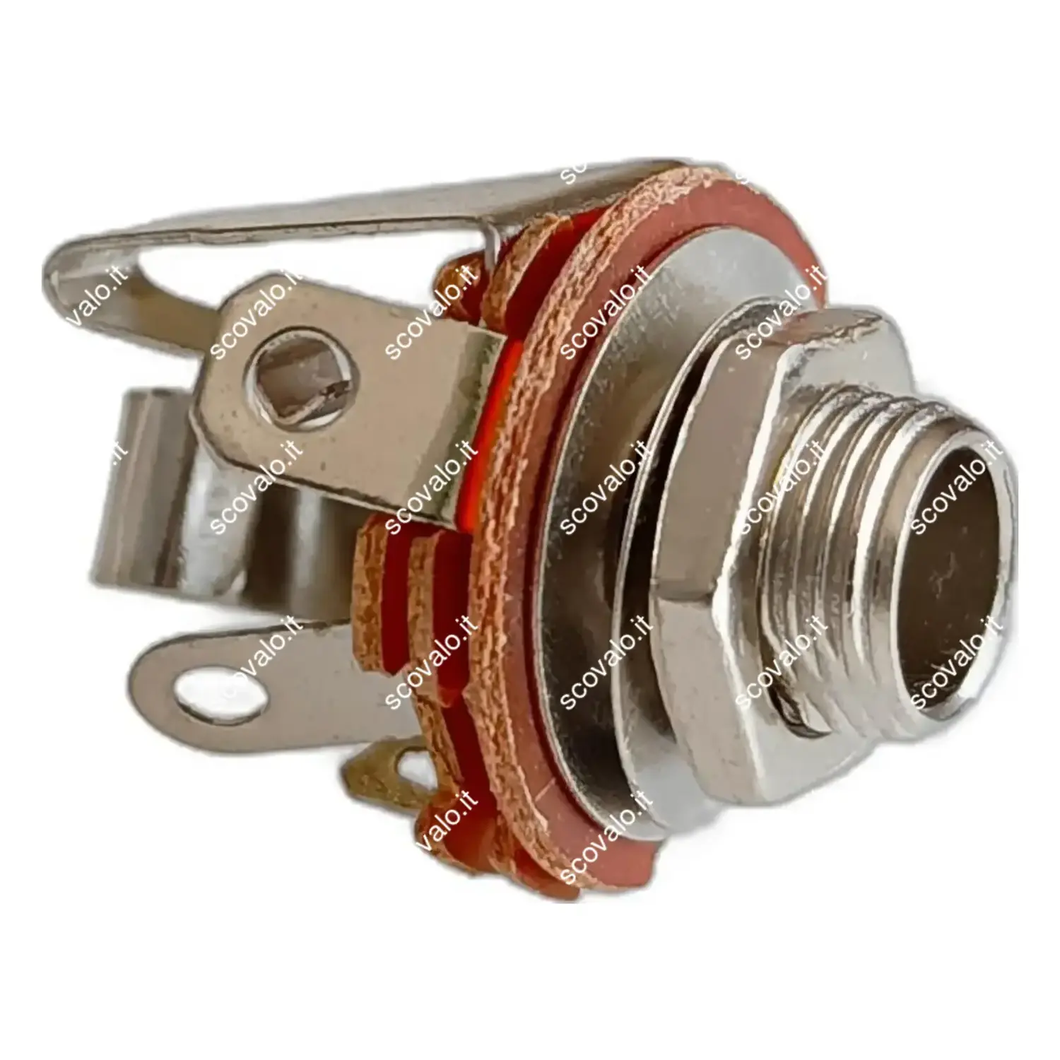 immagine presa jack 6.35 mm da pannello con ghiera stereo