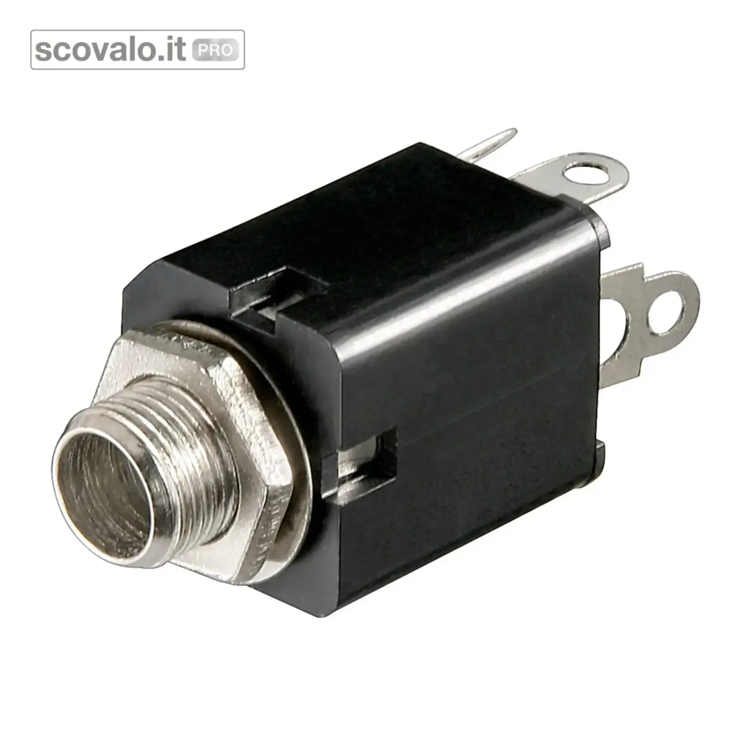 immagine del prodotto Presa Jack Mono 6.35mm da Pannello con Interruttore Goobay - 2 Poli